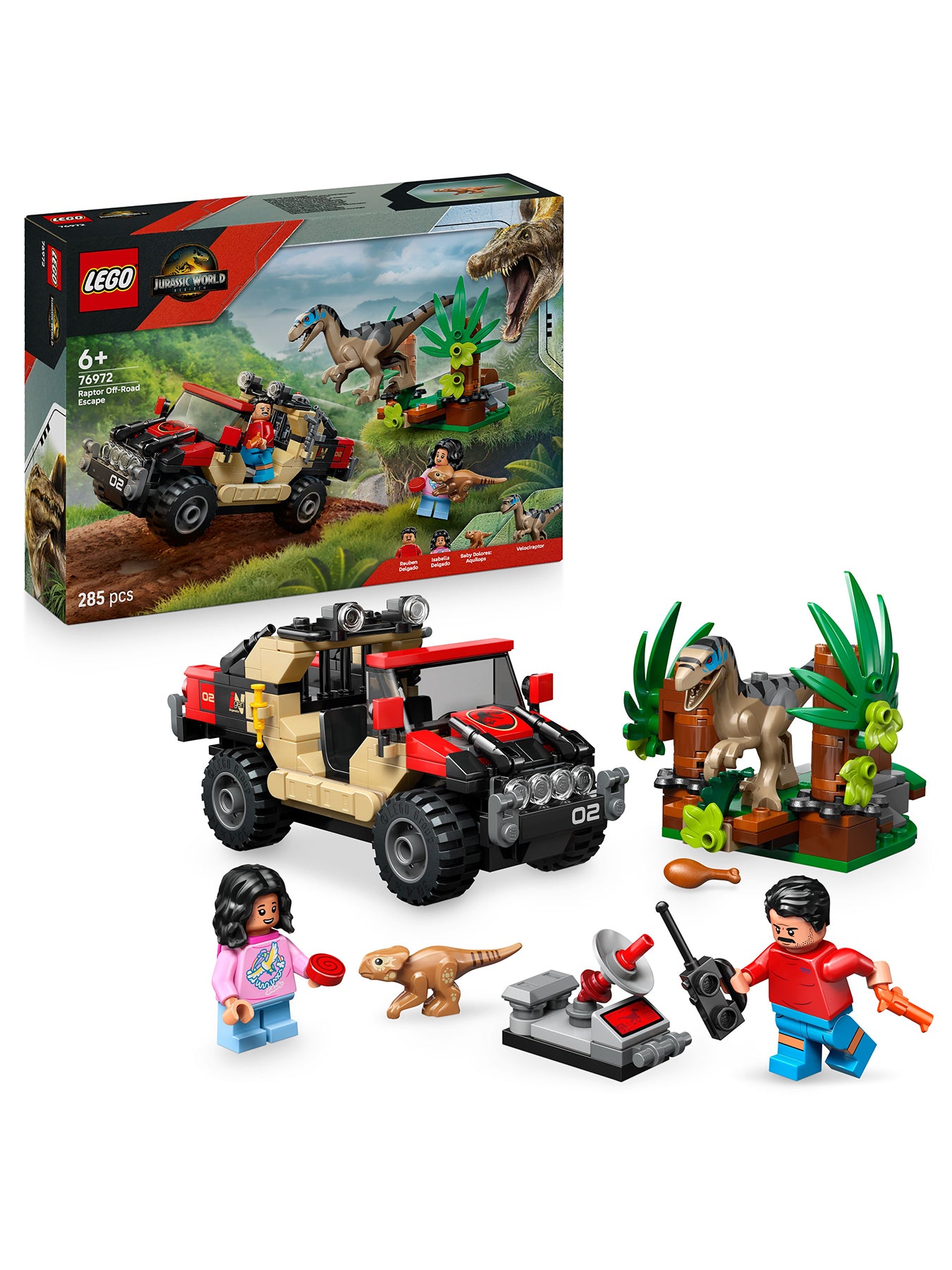 Jurassic World Raptor Off-Road Escape Toy 76972