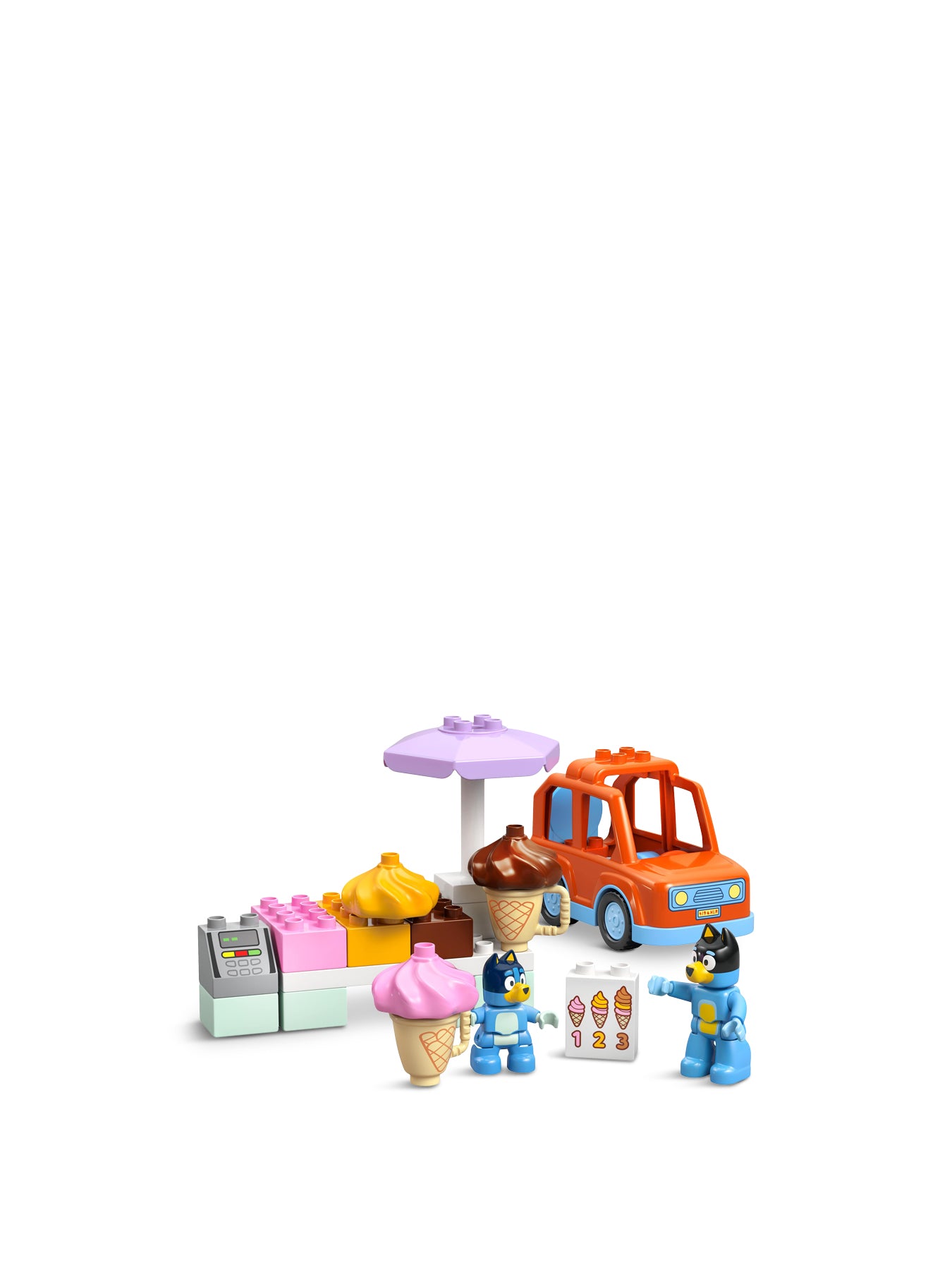 LEGO DUPLO Bluey Ice Cream Trip with Bluey Toy 10458