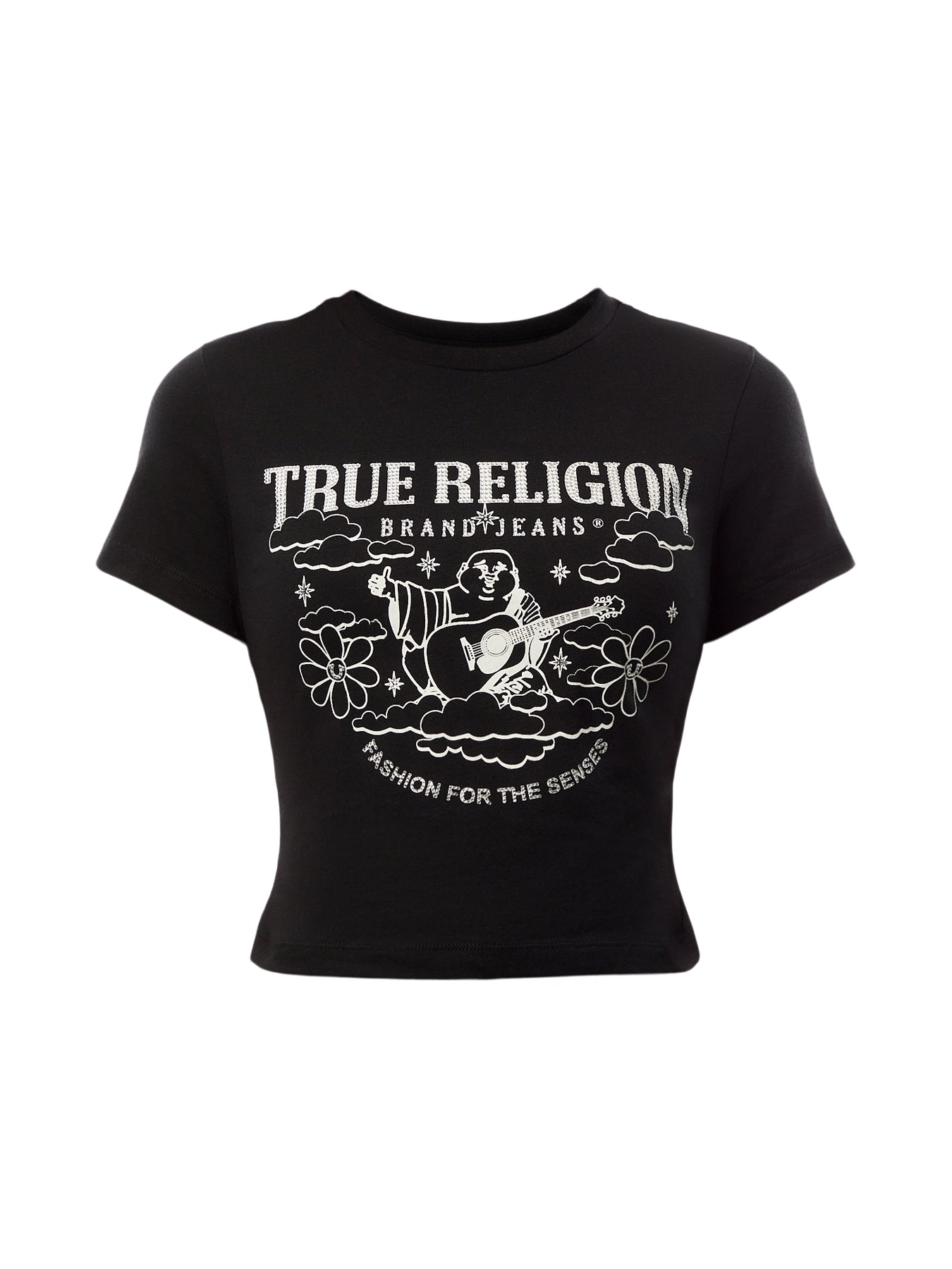 Crystal Buddha Baby Tee Soft Comfortable Fenwick