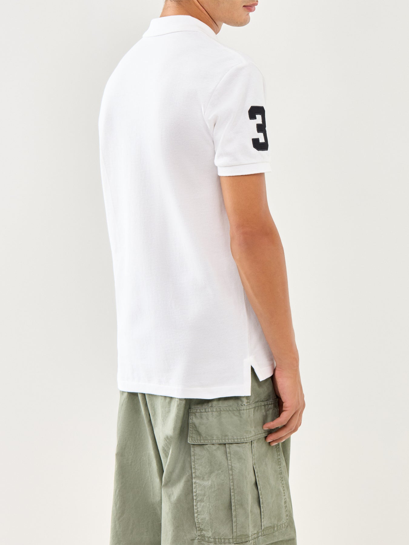 Big Polo Short Sleeves Cotton Top White