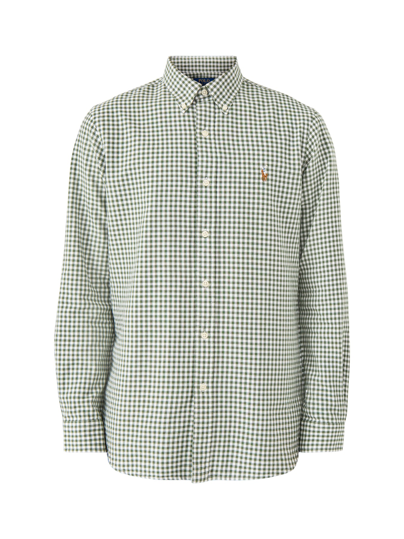 Custom Fit Oxfrod Gingham Check Shirt Shamrock White