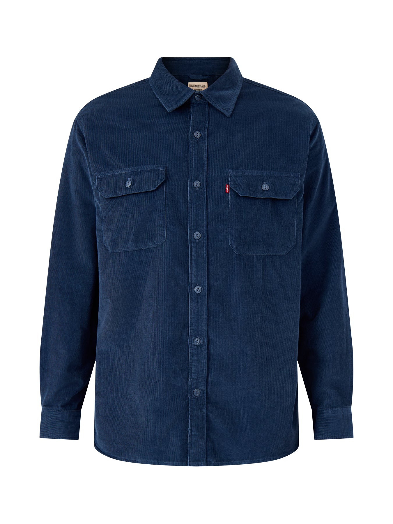 Jackson Worker Cotton Cord Shirt Blue