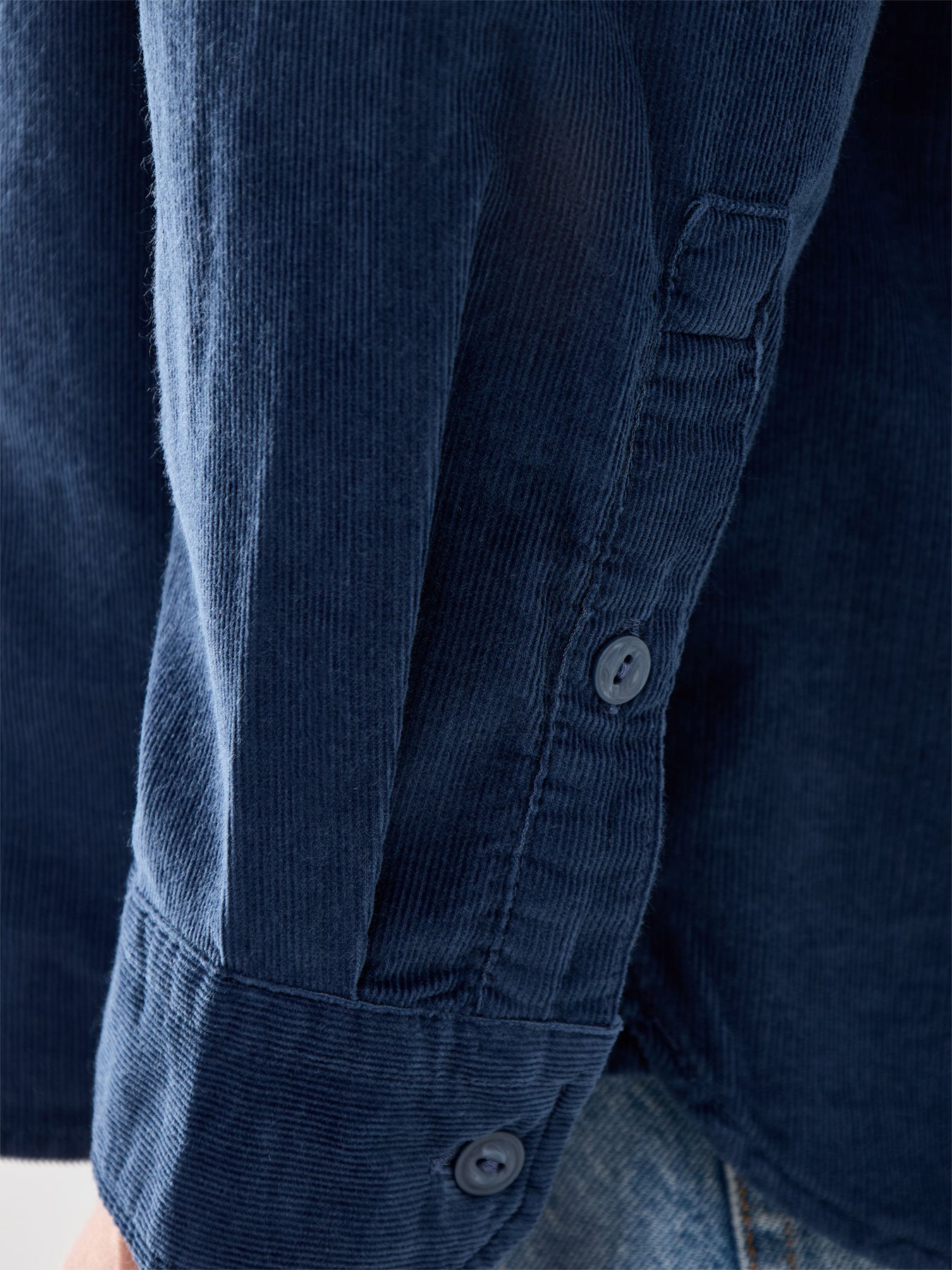 Jackson Worker Cotton Cord Shirt Blue