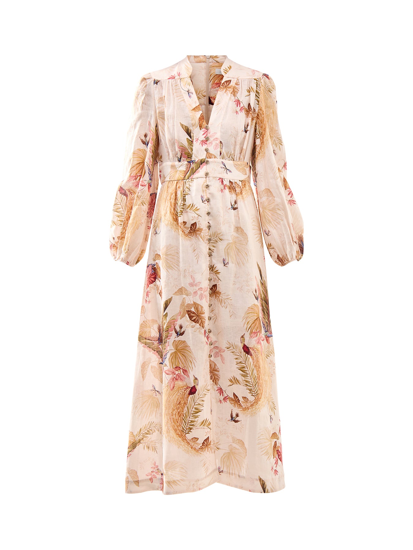 Zimmermann Ascension Plunge Midi Dress Fenwick