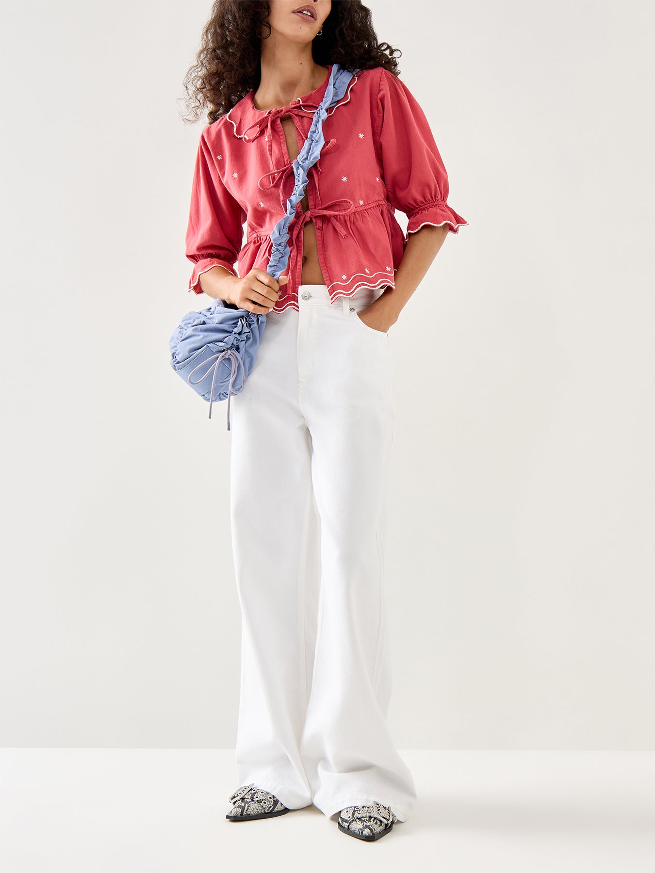 Ana Tie Blouse