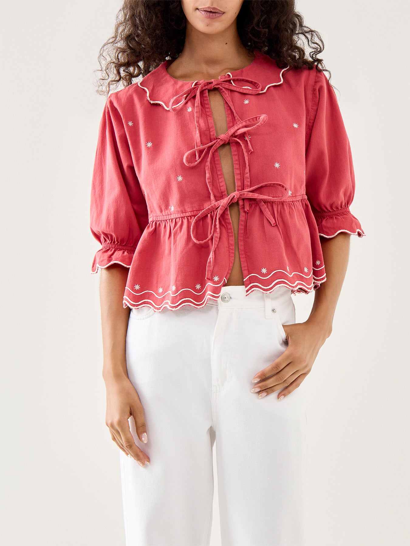 Ana Tie Blouse