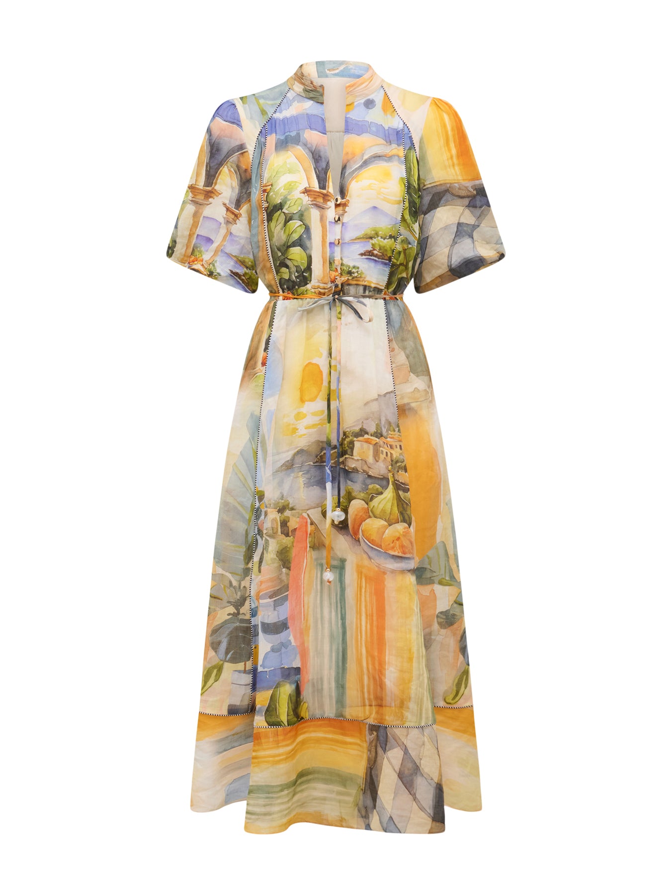 Viola Printed Midi Dress