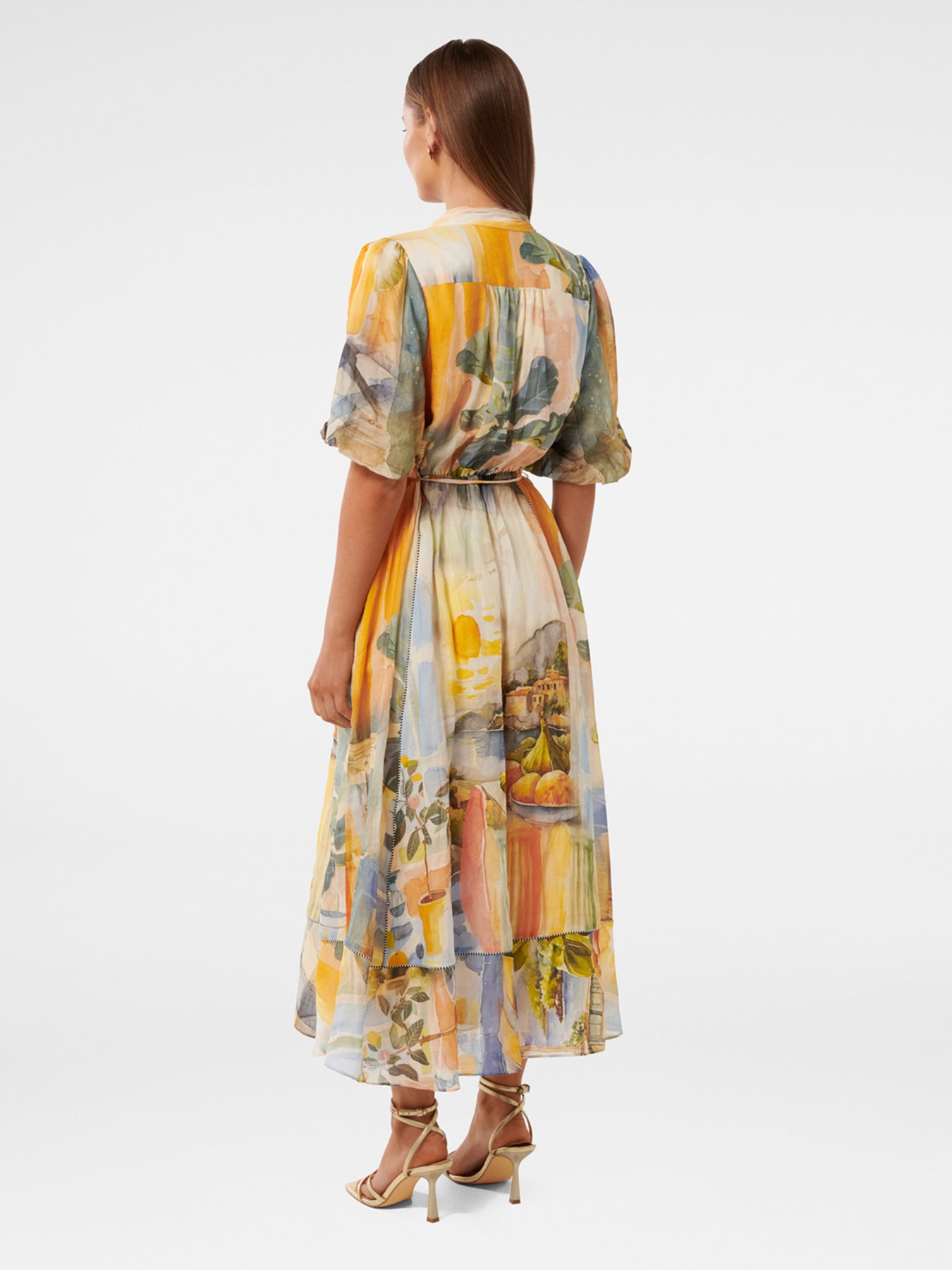 Viola Printed Midi Dress