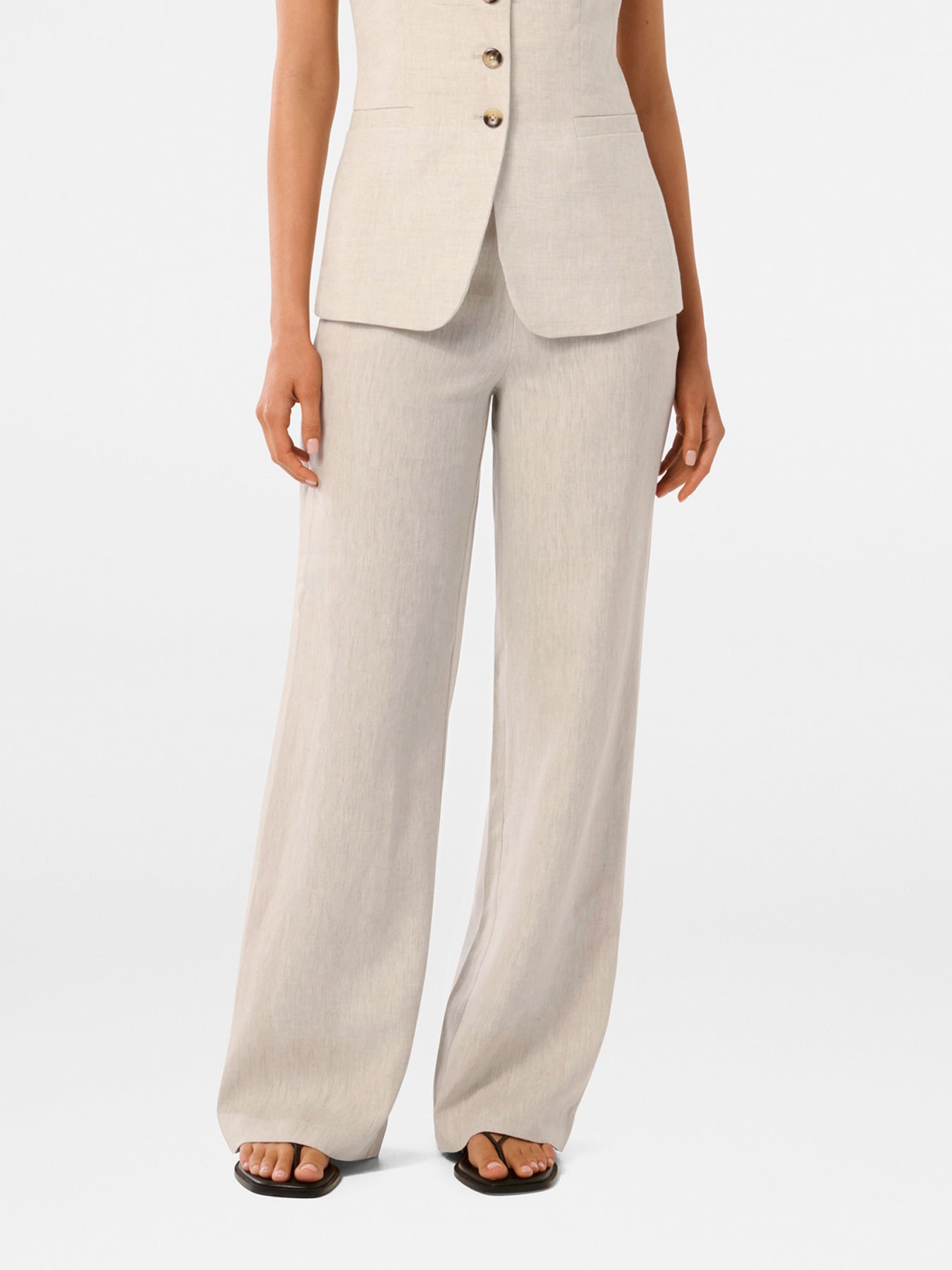 Martha Linen Wide Leg Pants