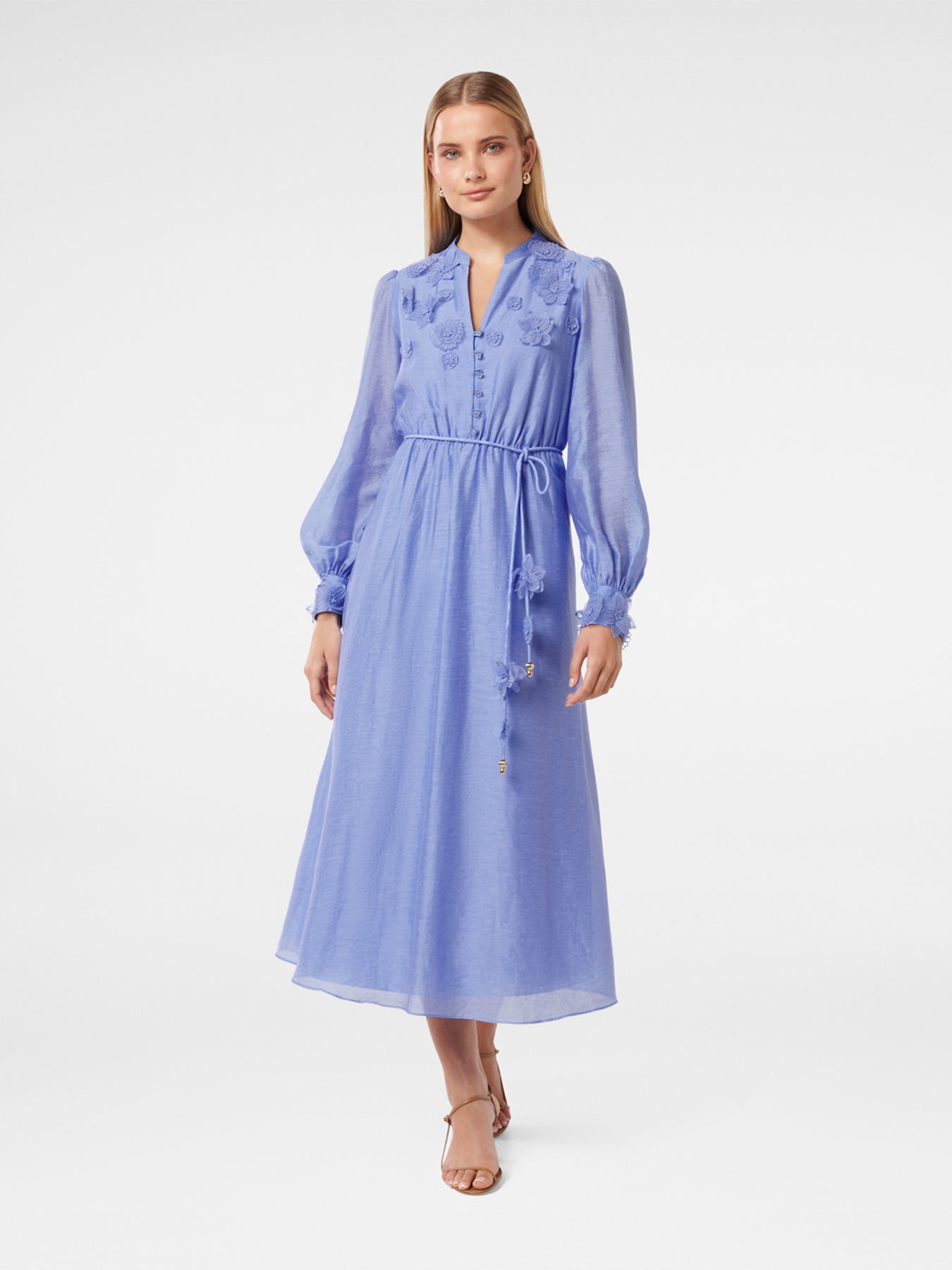 Yasmin Floral Detail Midi Dress