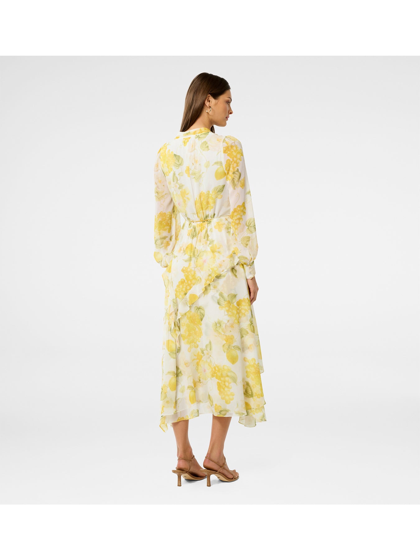 Sutton Ruffle Hem Midi Dress