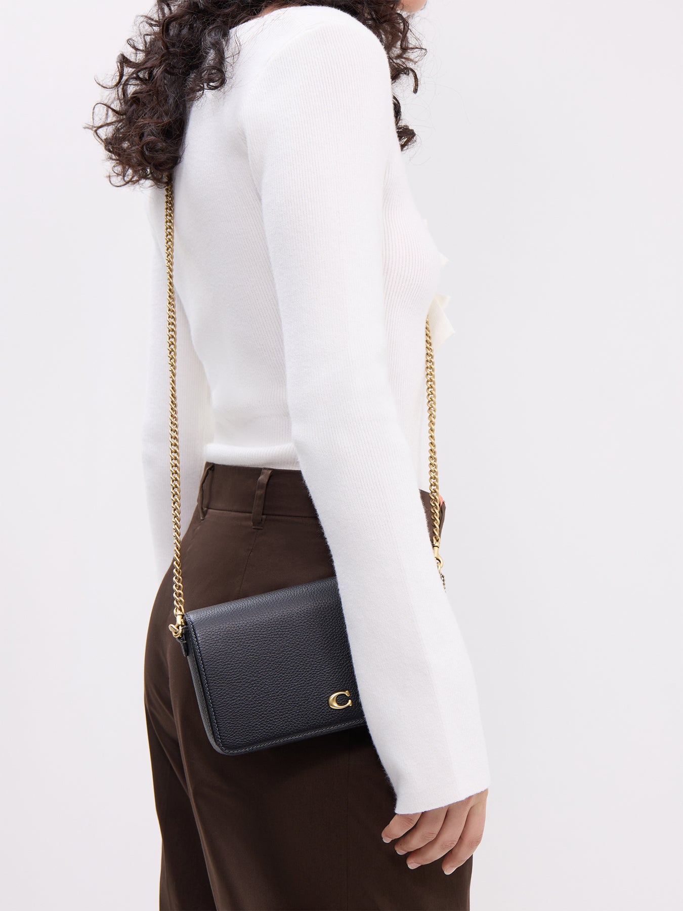 Polished Pebble Leather Essential Crossbody
