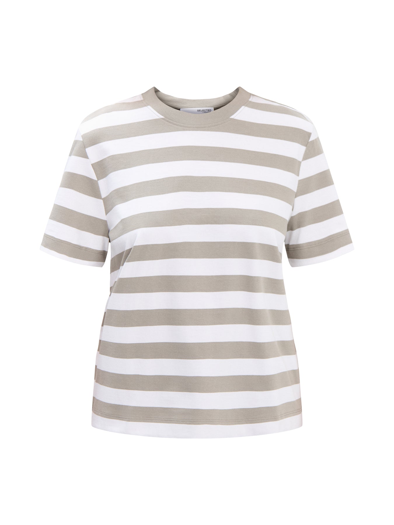 Essential Short Sleeves Striped Boxy Tee