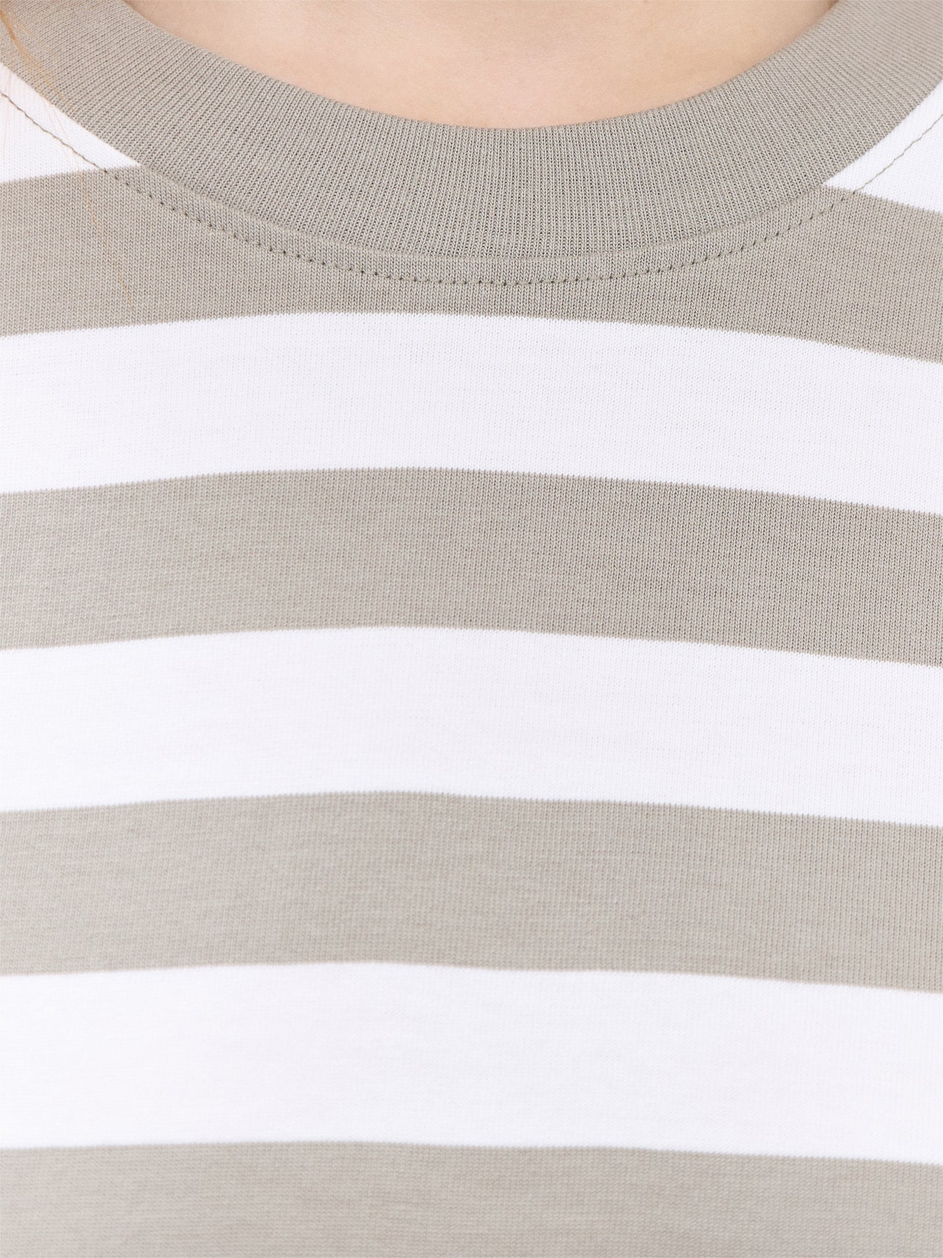 Essential Short Sleeves Striped Boxy Tee