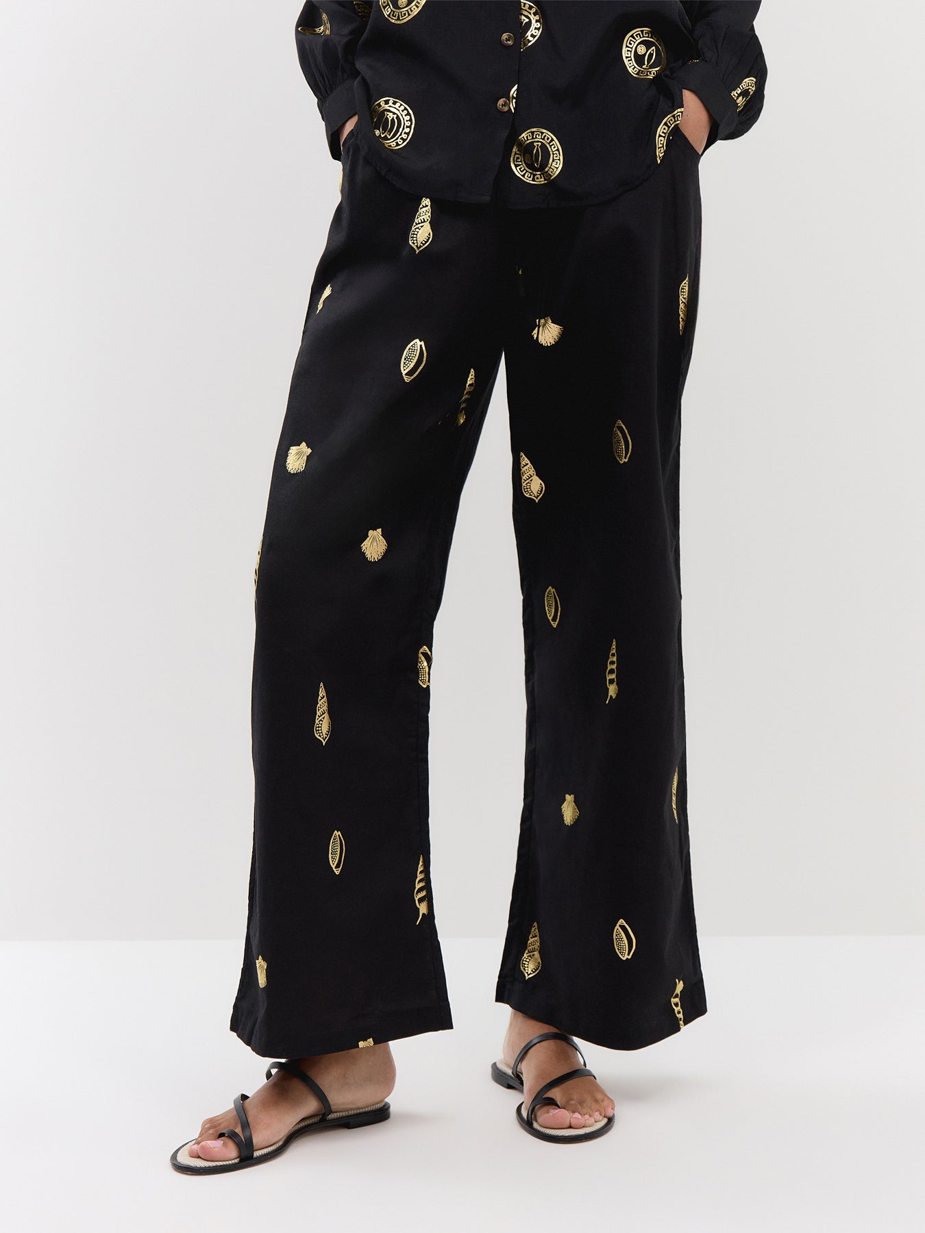 Black Shell Elissa Trousers