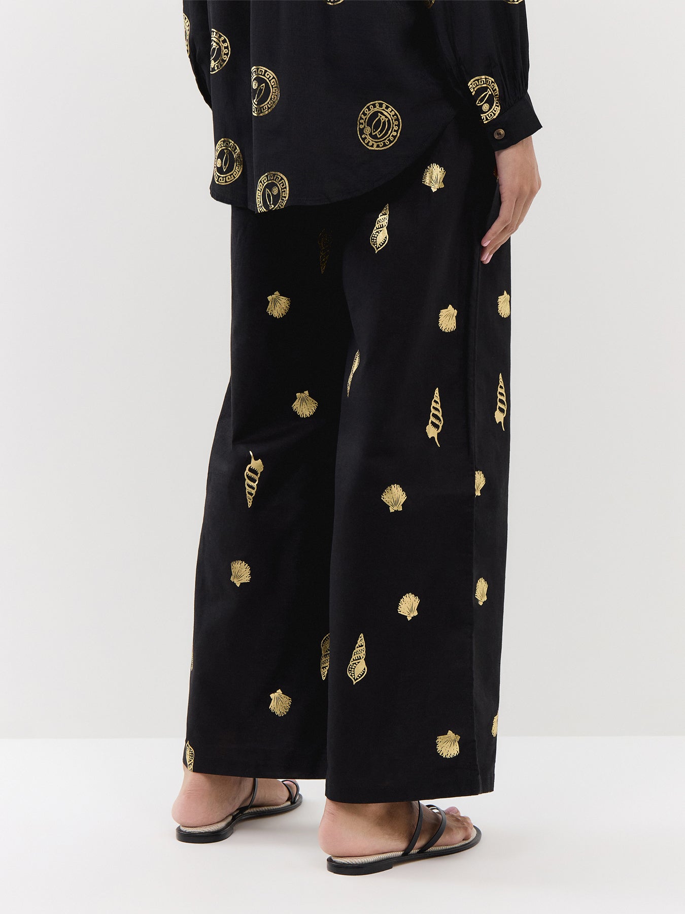 Black Shell Elissa Trousers