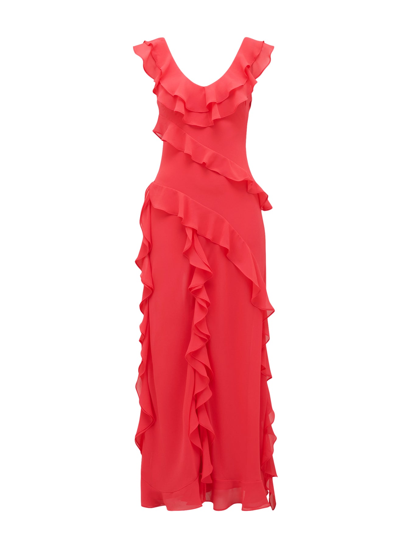 Olive Ruffle Dress