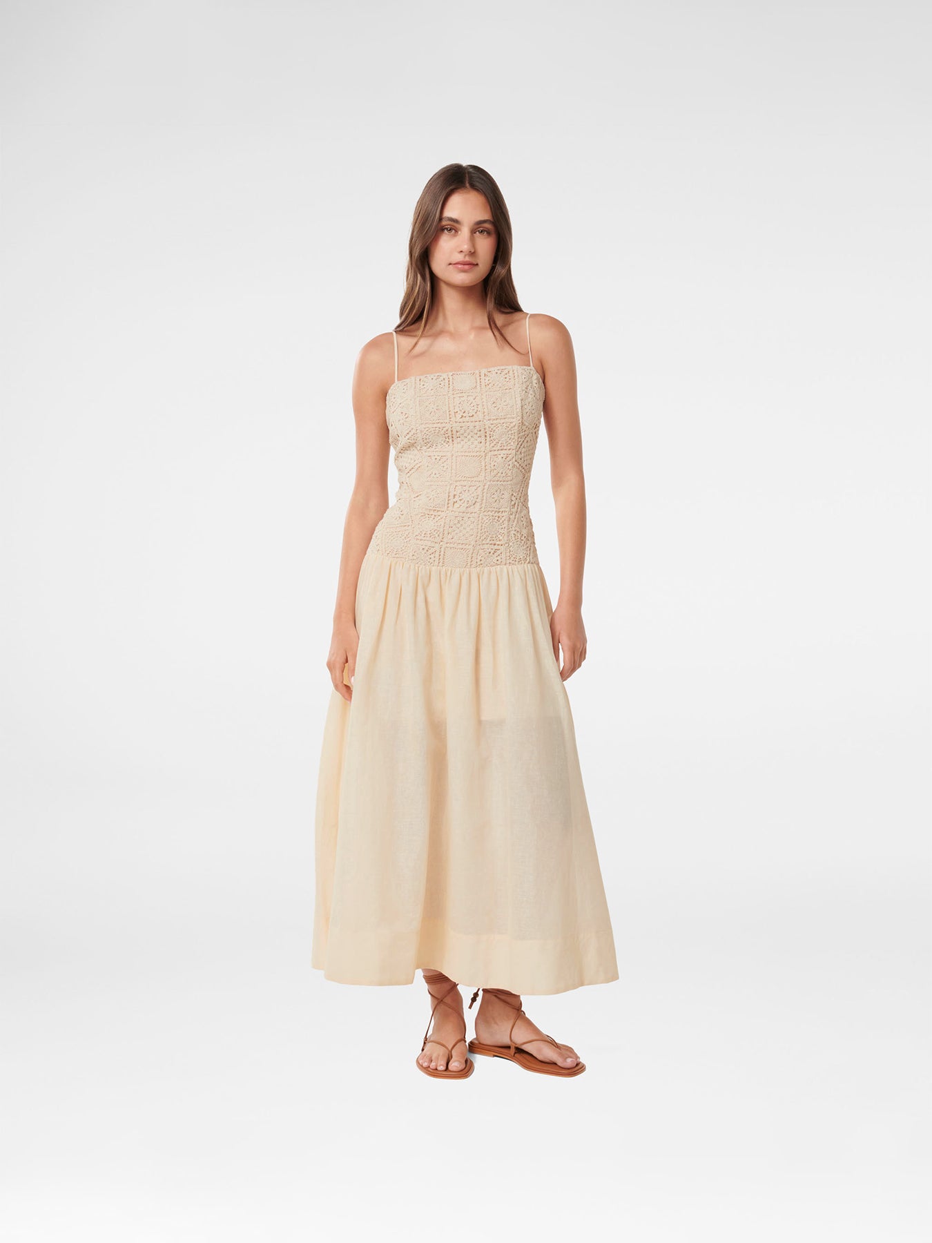 Cara Crochet Midi Dress