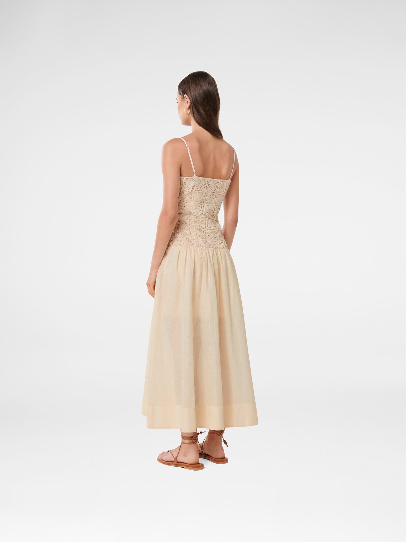 Cara Crochet Midi Dress