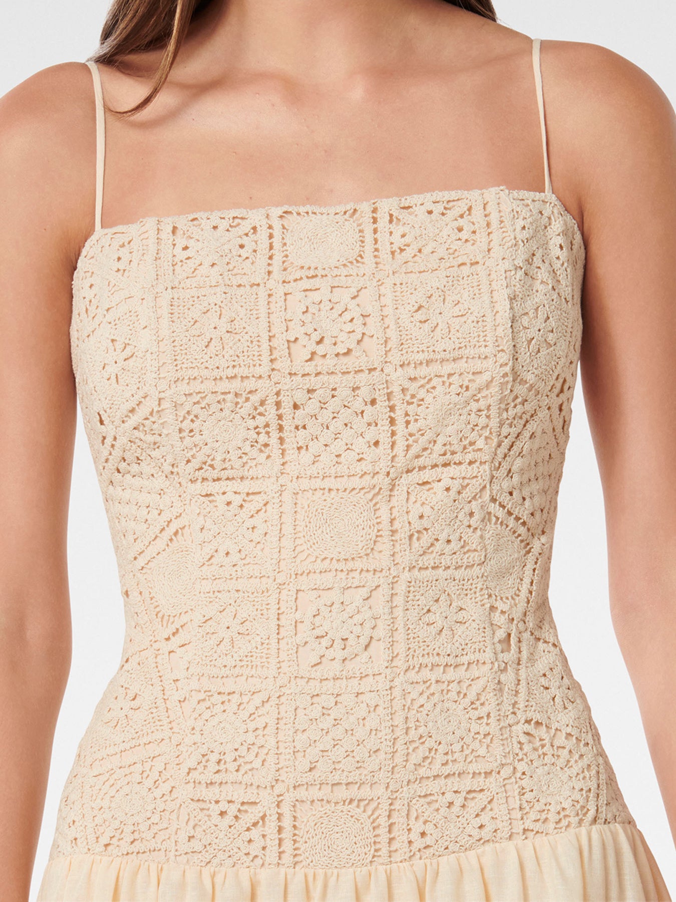 Cara Crochet Midi Dress