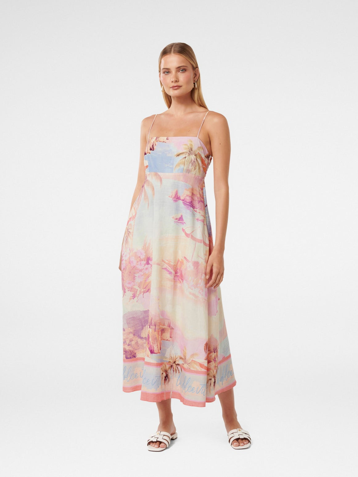 Joanne Linen Midi Dress
