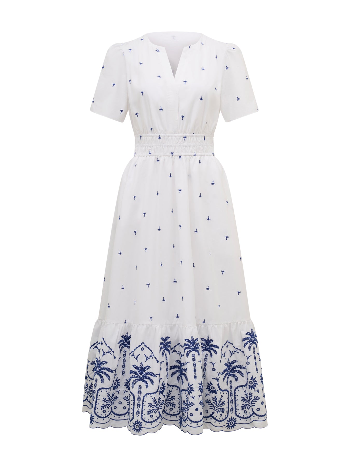 Eleanor Embroidered Midi Dress