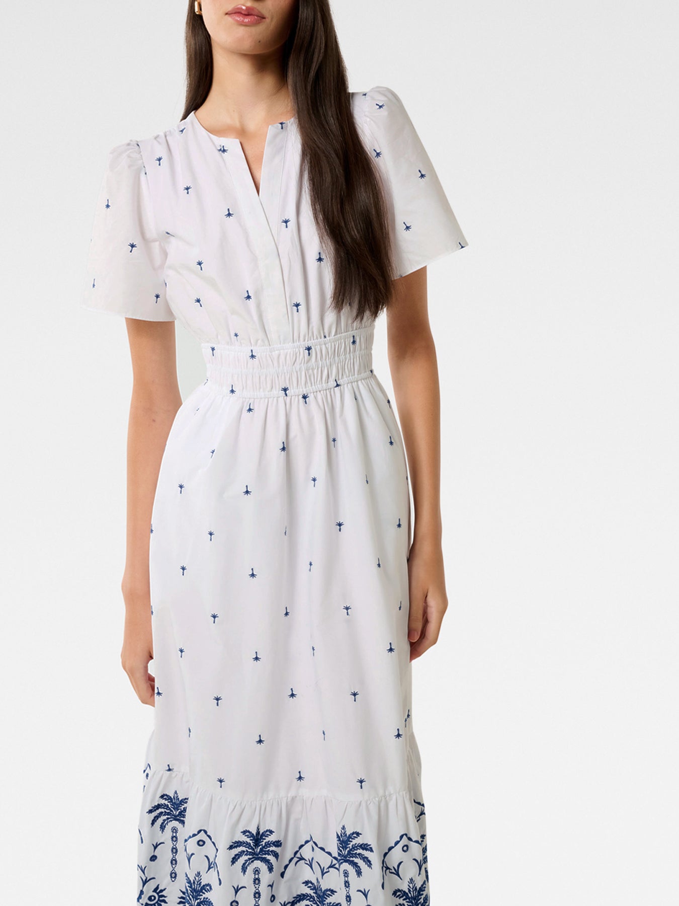 Eleanor Embroidered Midi Dress