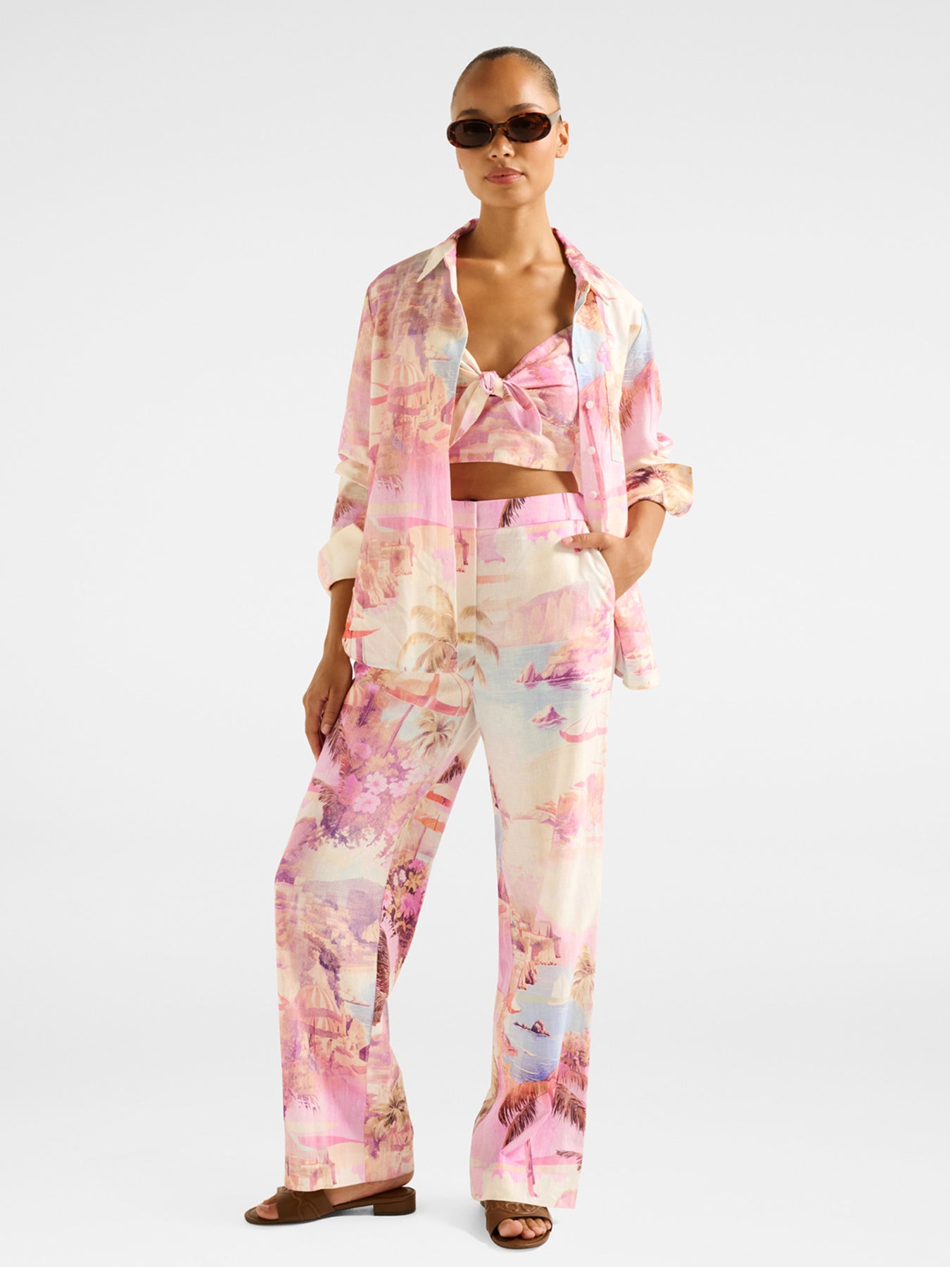 Miley Linen Wide Leg Pants