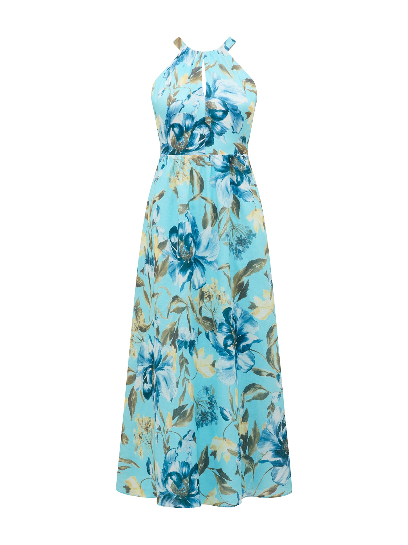Dakota Printed Halter Neck Midi Dress