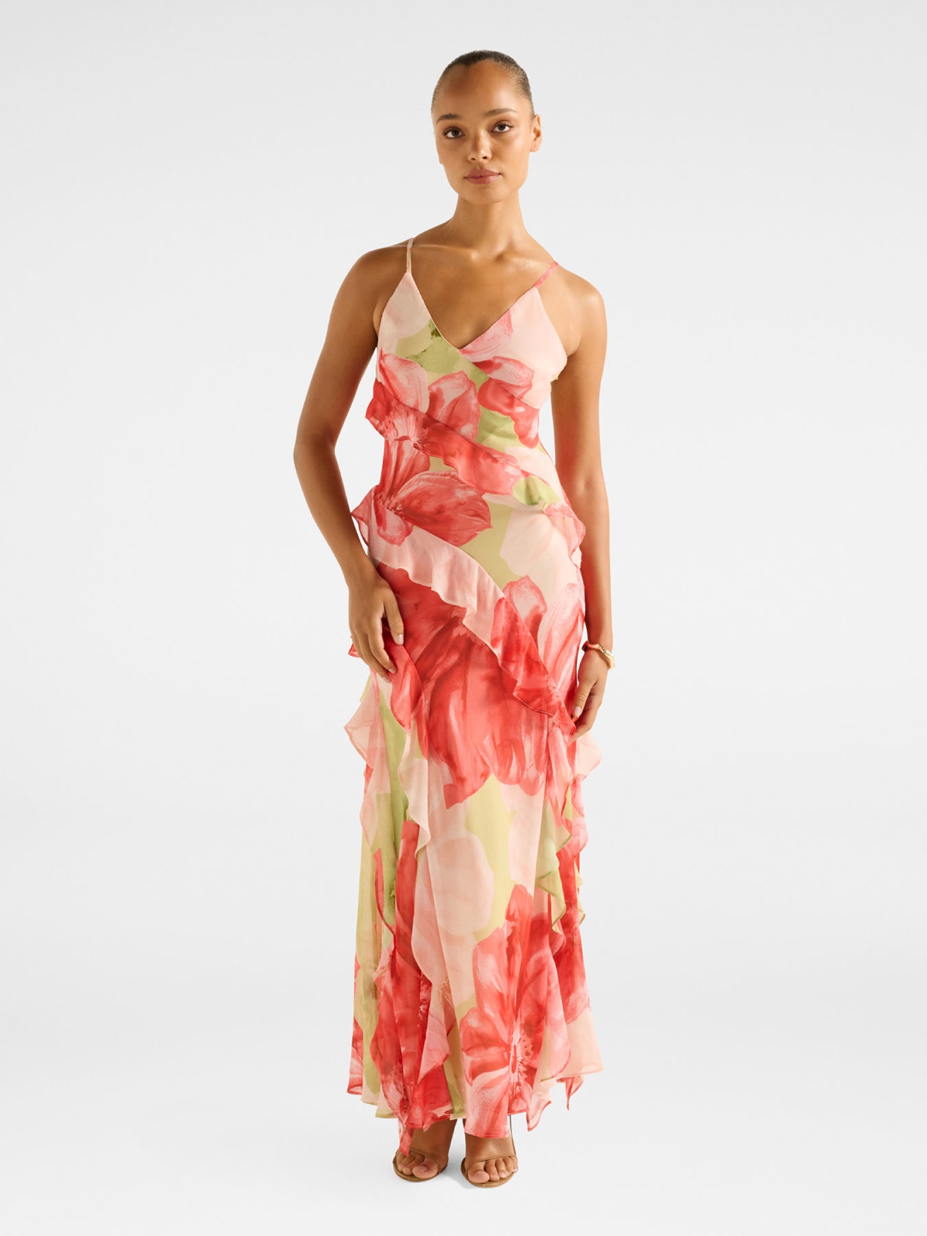 Poppy Ruffle Gown