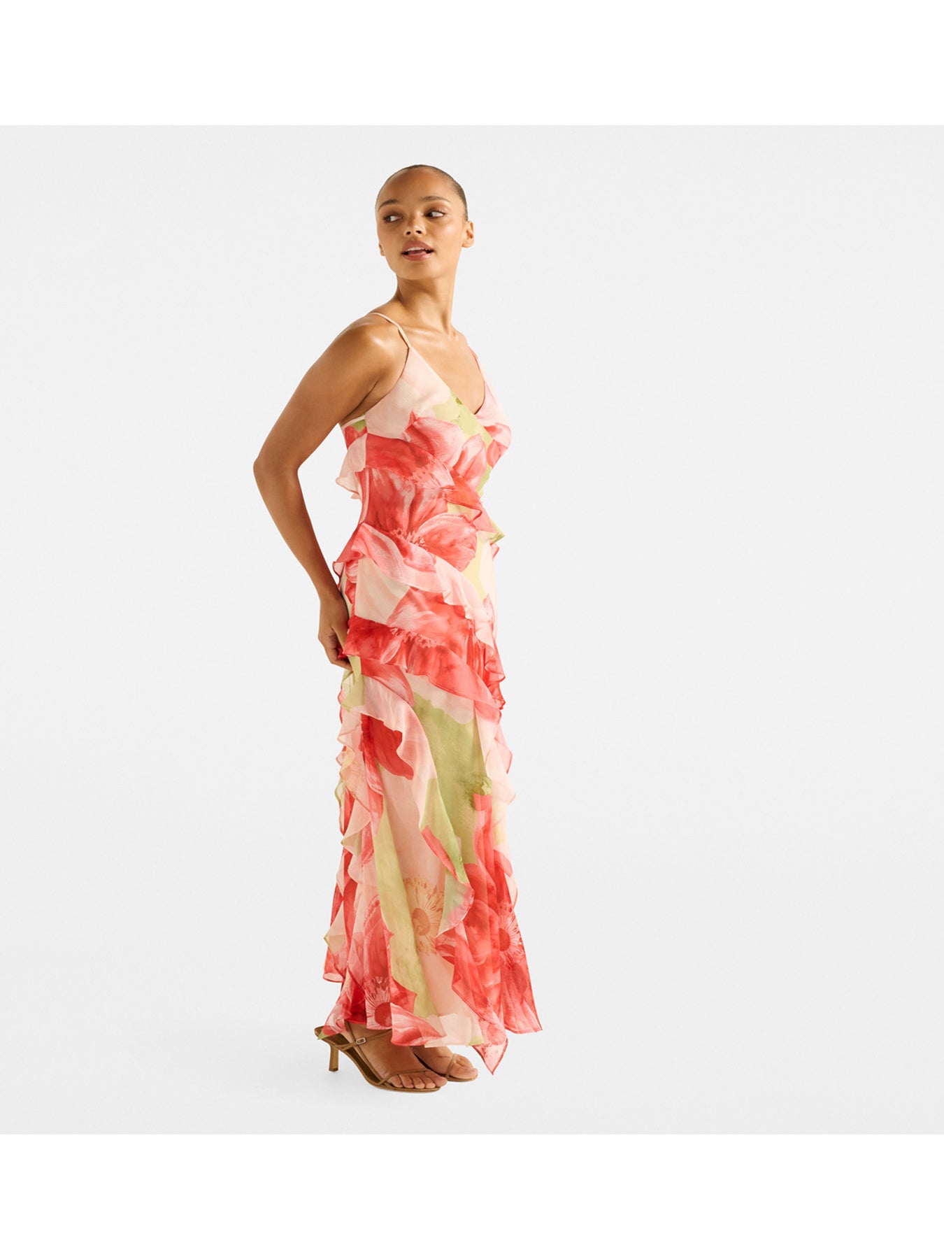 Poppy Ruffle Gown