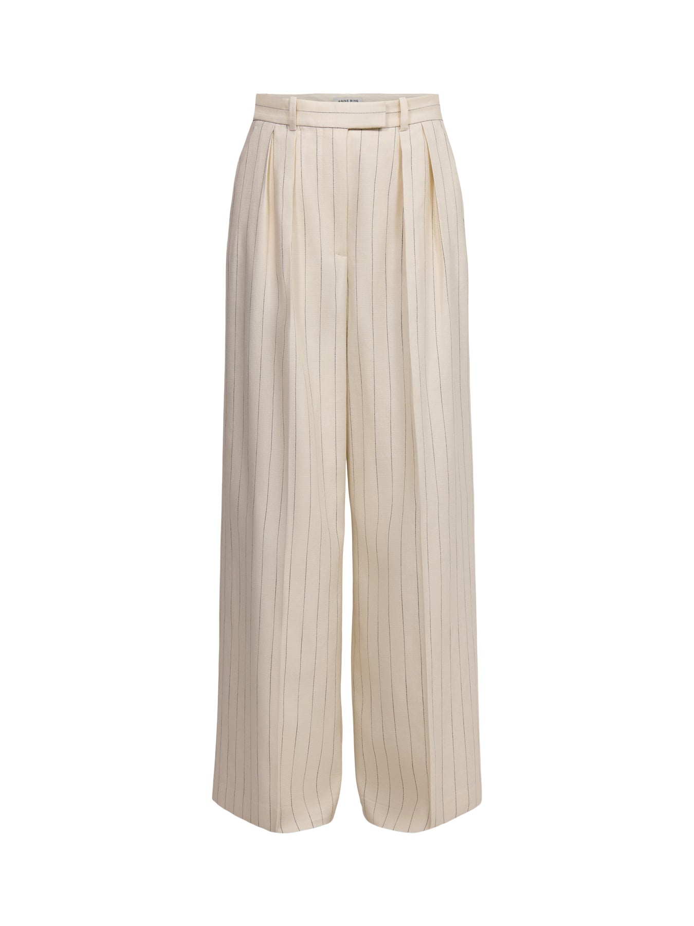 Lou Trouser Cream And Black Stripe