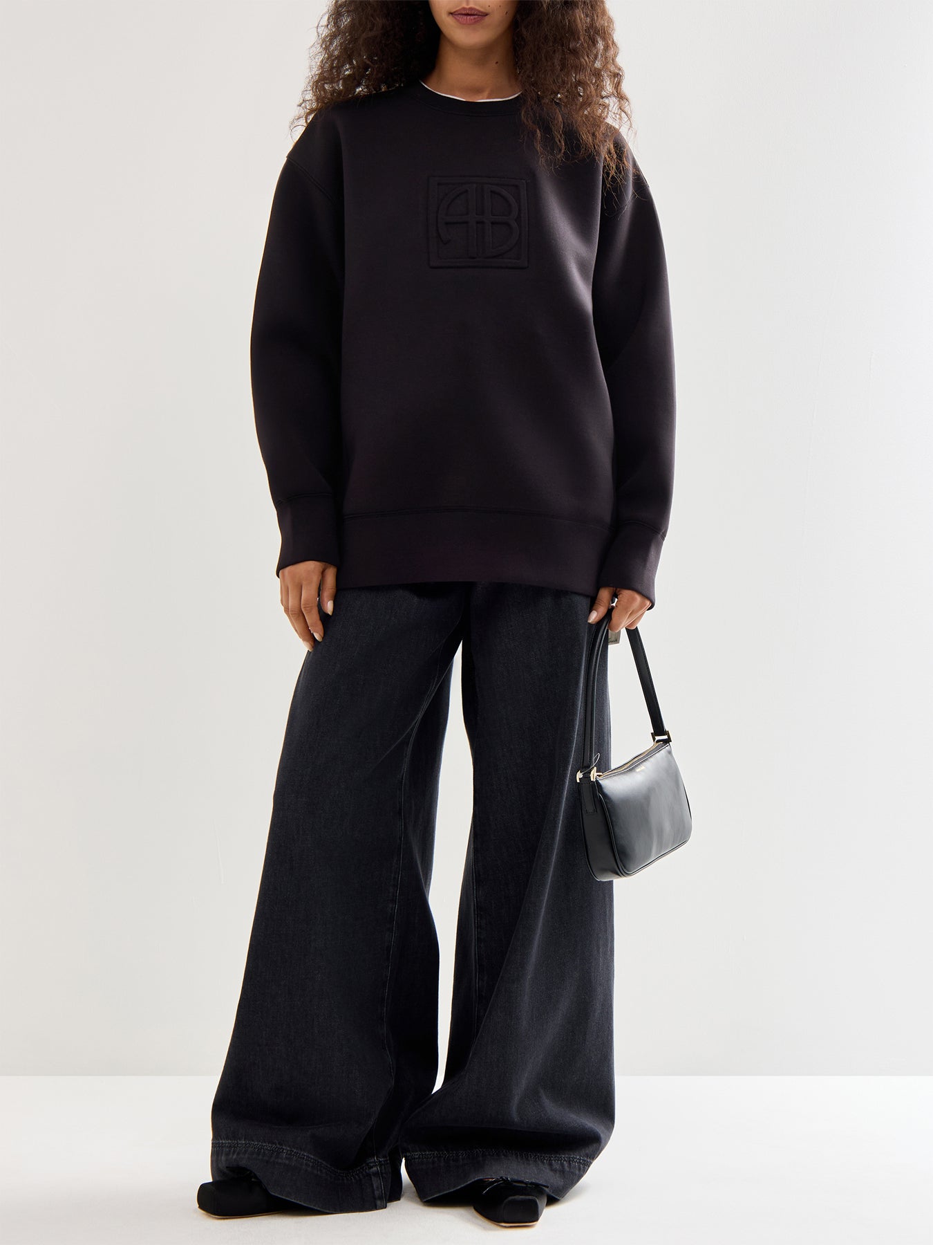 Alto Sweatshirt Framed Monogram Black