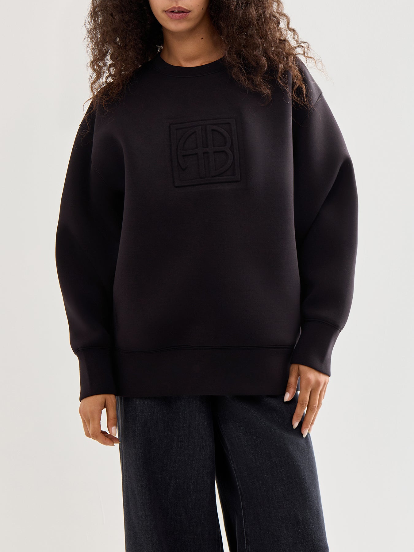 Alto Sweatshirt Framed Monogram Black