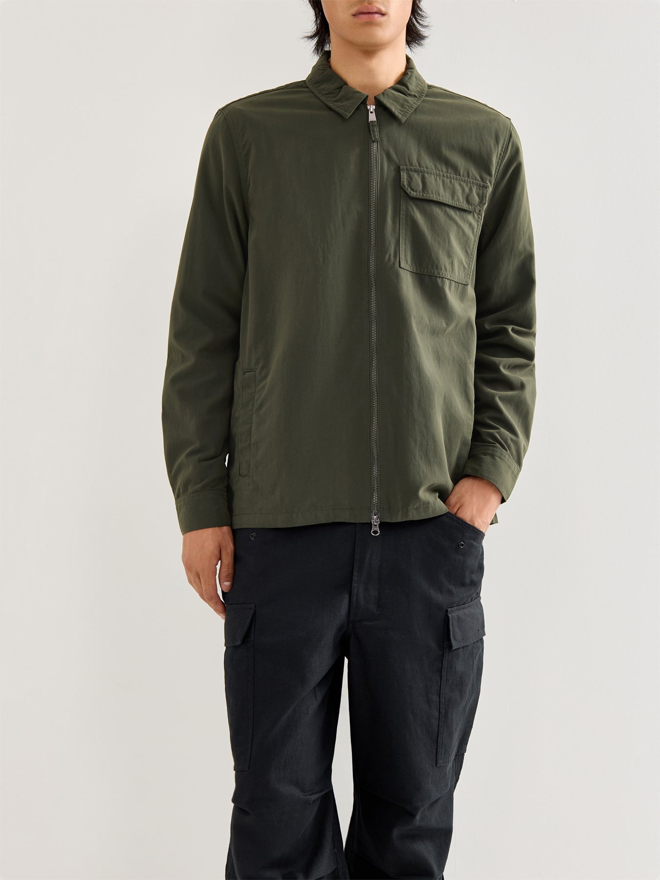 Maze Peached Overshirt Sage
