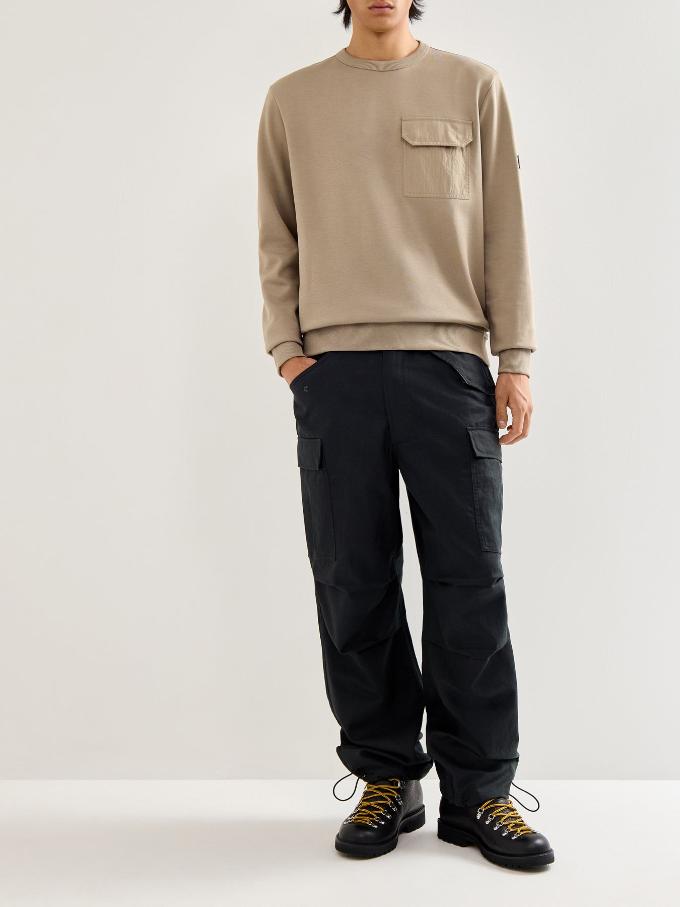 Ilford Interlock Crew Neck Sweatshirt Brown