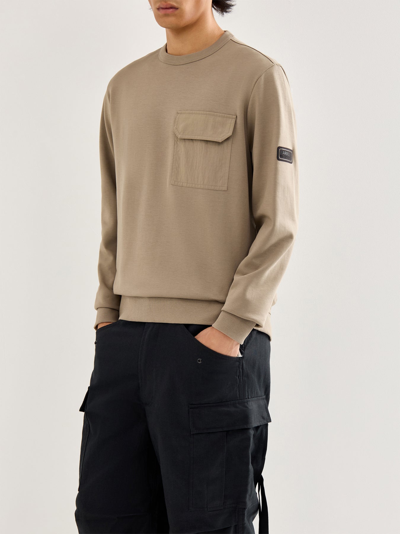 Ilford Interlock Crew Neck Sweatshirt Brown