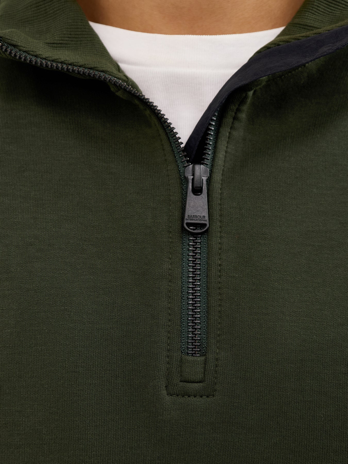 Ilford Interlock 1/4 Zip Sweatshirt Sage