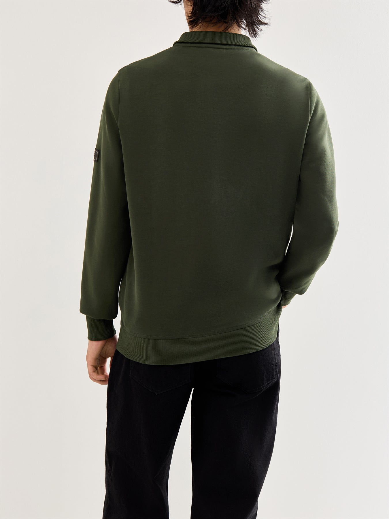 Ilford Interlock 1/4 Zip Sweatshirt Sage