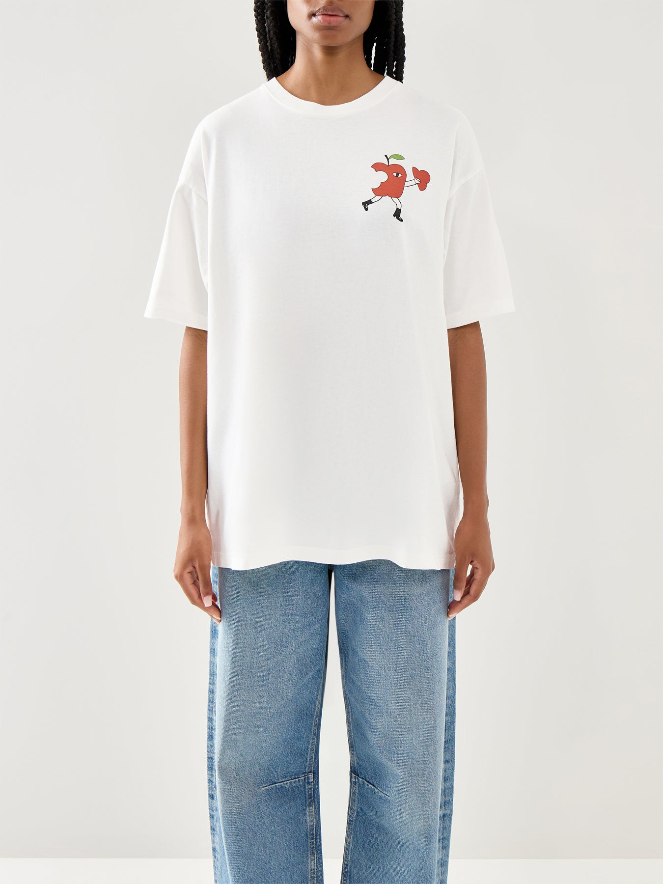 Apple Peel Short Sleeves Tee Ecru