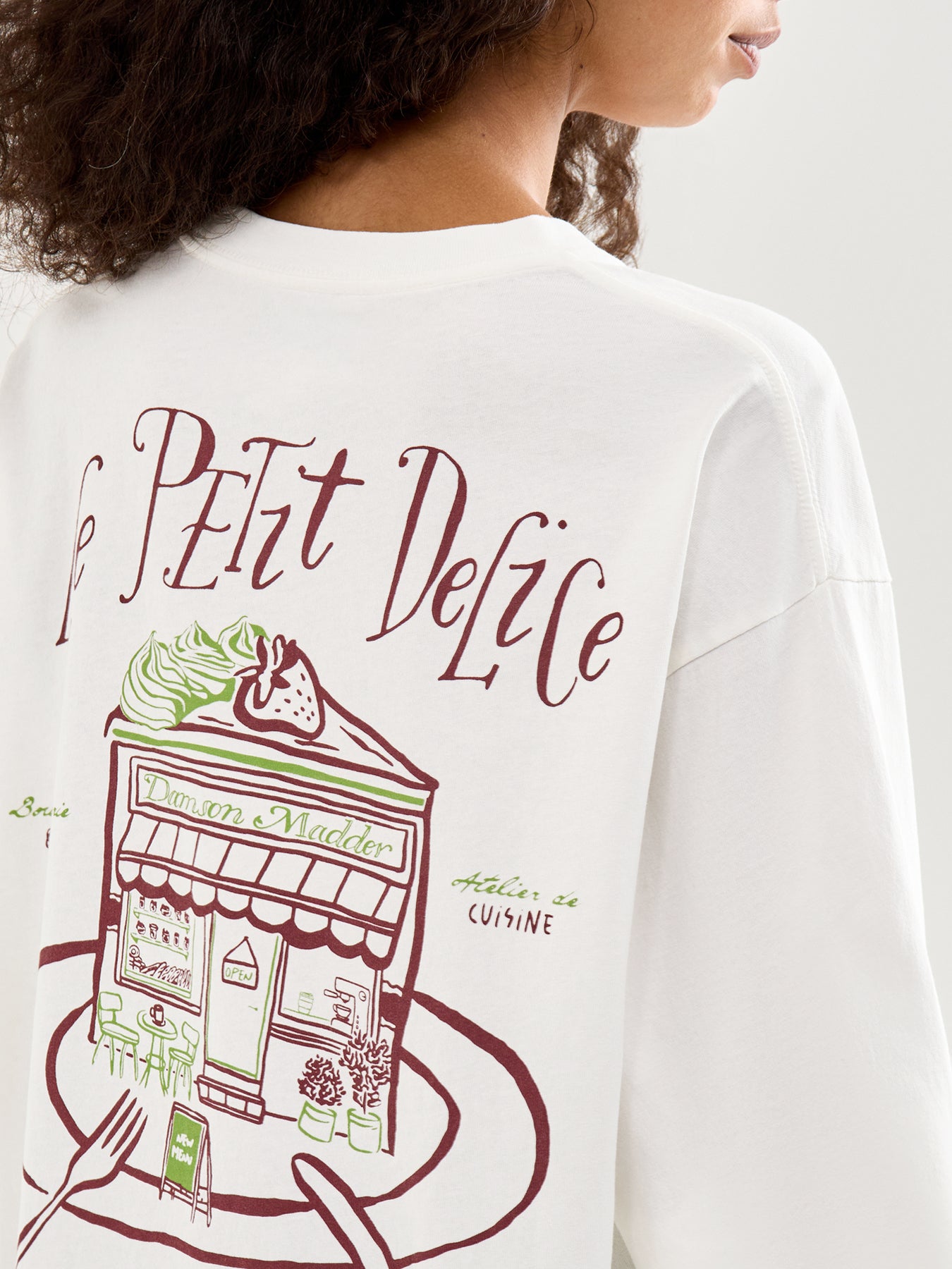 Le Petit Delice Long Sleeves Tee Ecru