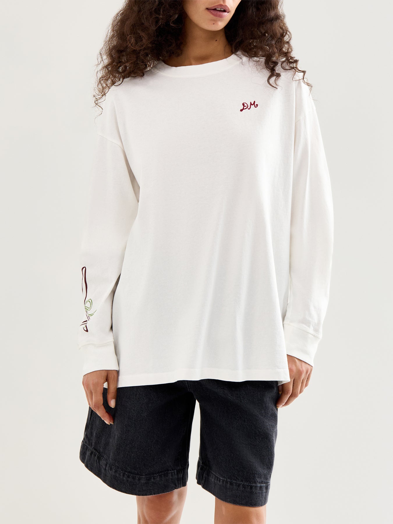 Le Petit Delice Long Sleeves Tee Ecru