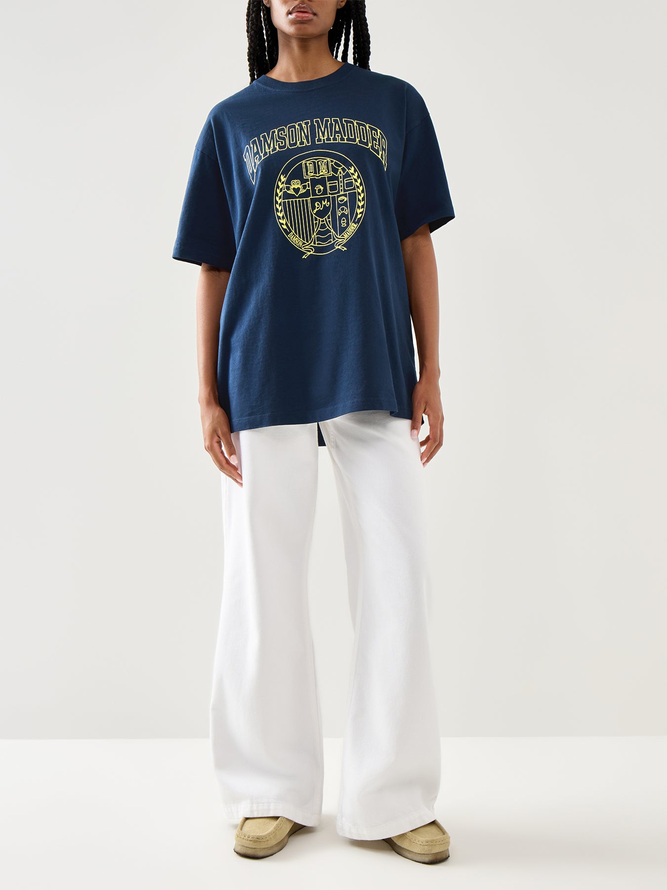 Damson Collegiate Short Sleeve Tee Navy