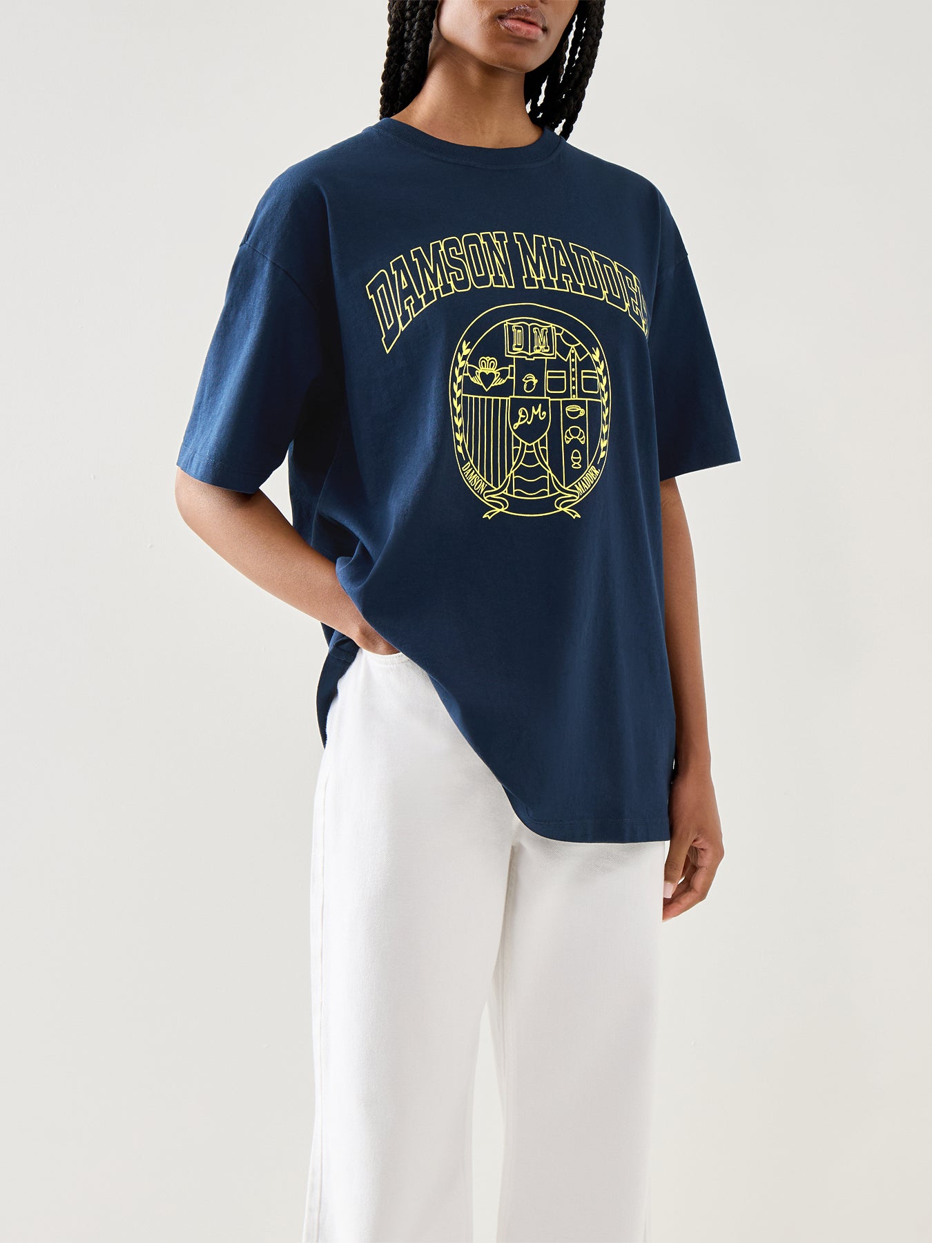 Damson Collegiate Short Sleeve Tee Navy