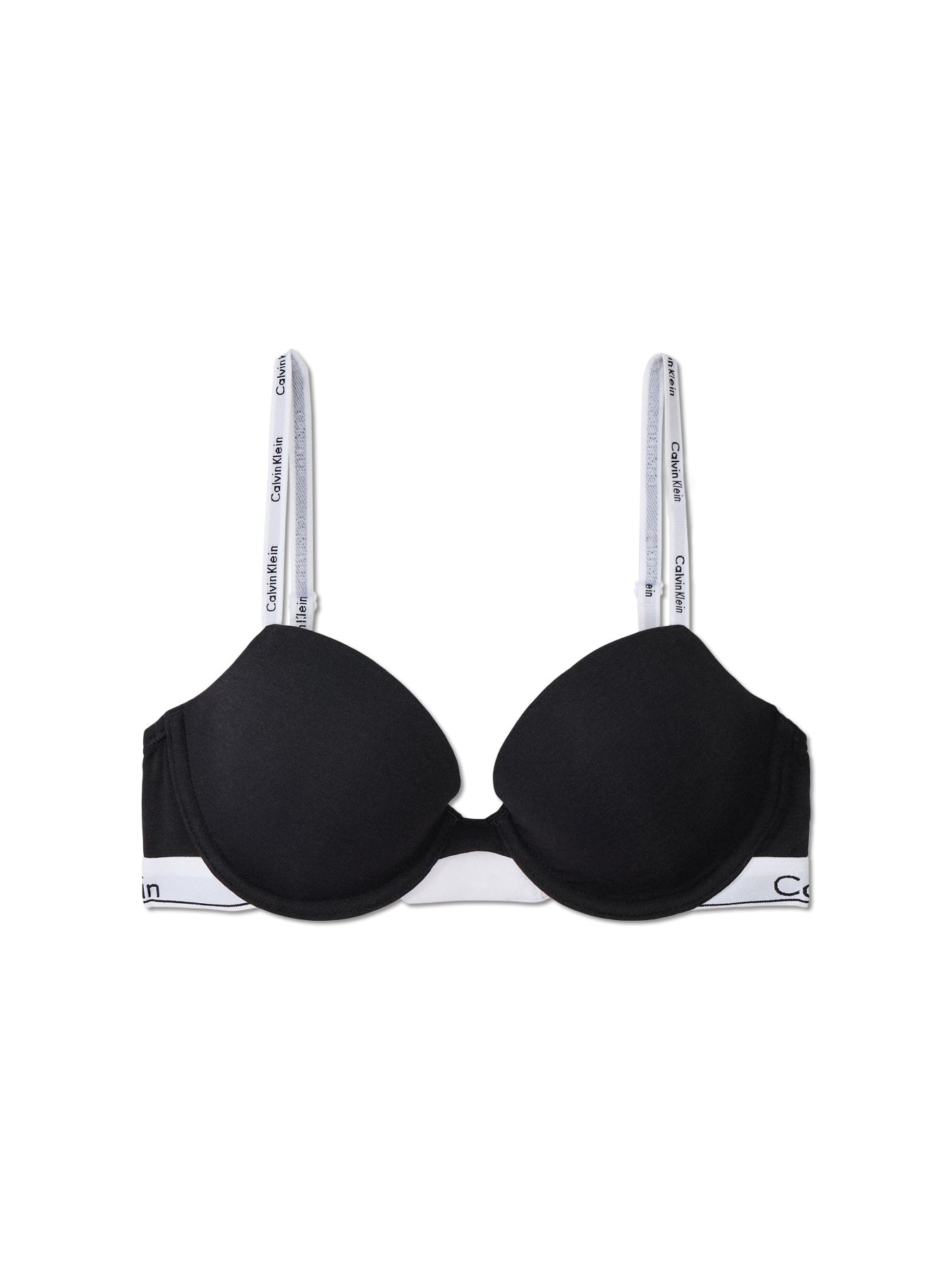 Icon Cotton Lightly Lined Demi Bra Black