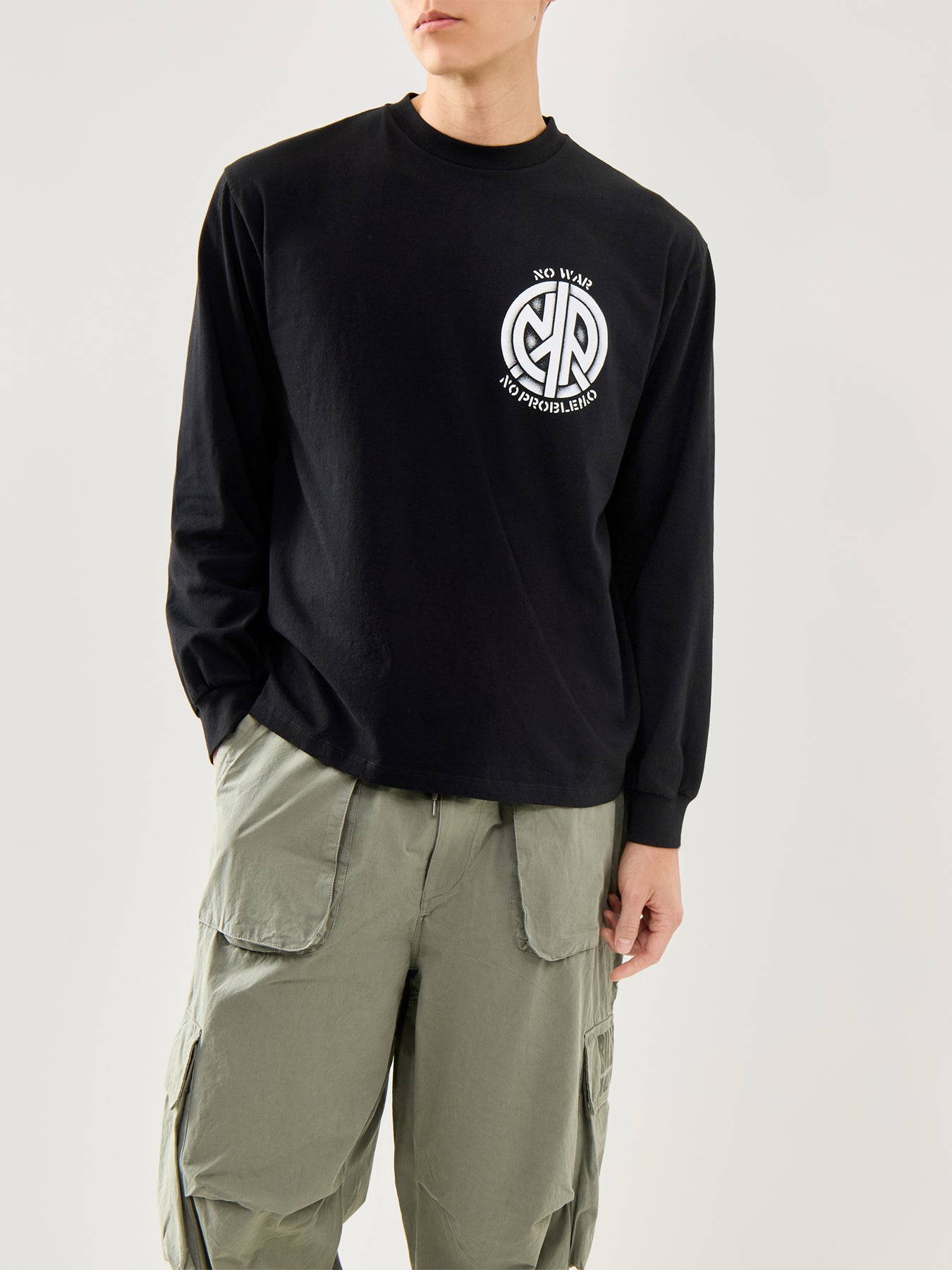 No War Long Sleeves Tee Black