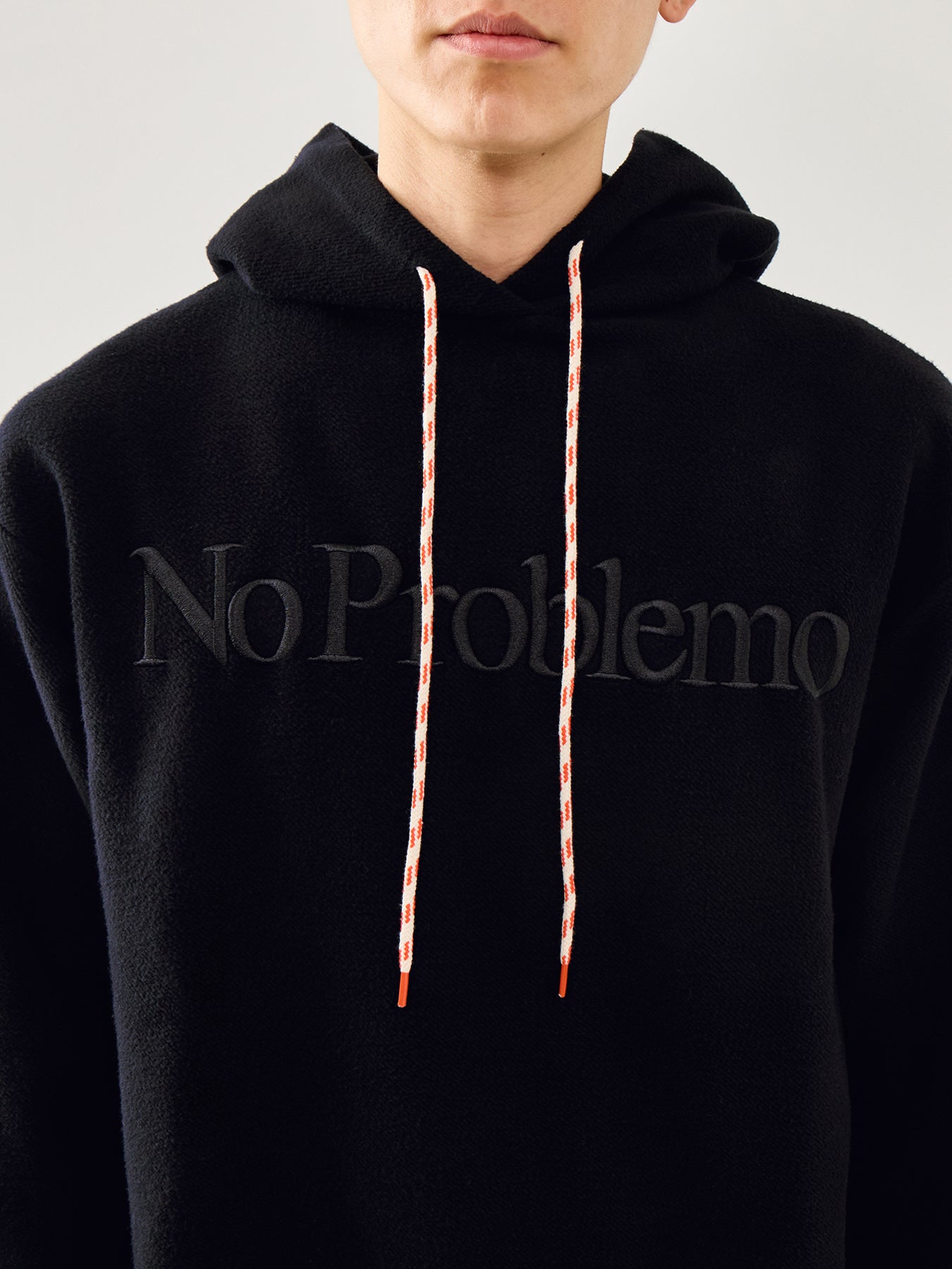 No Problemo Reverse Fleece Hoodie Black