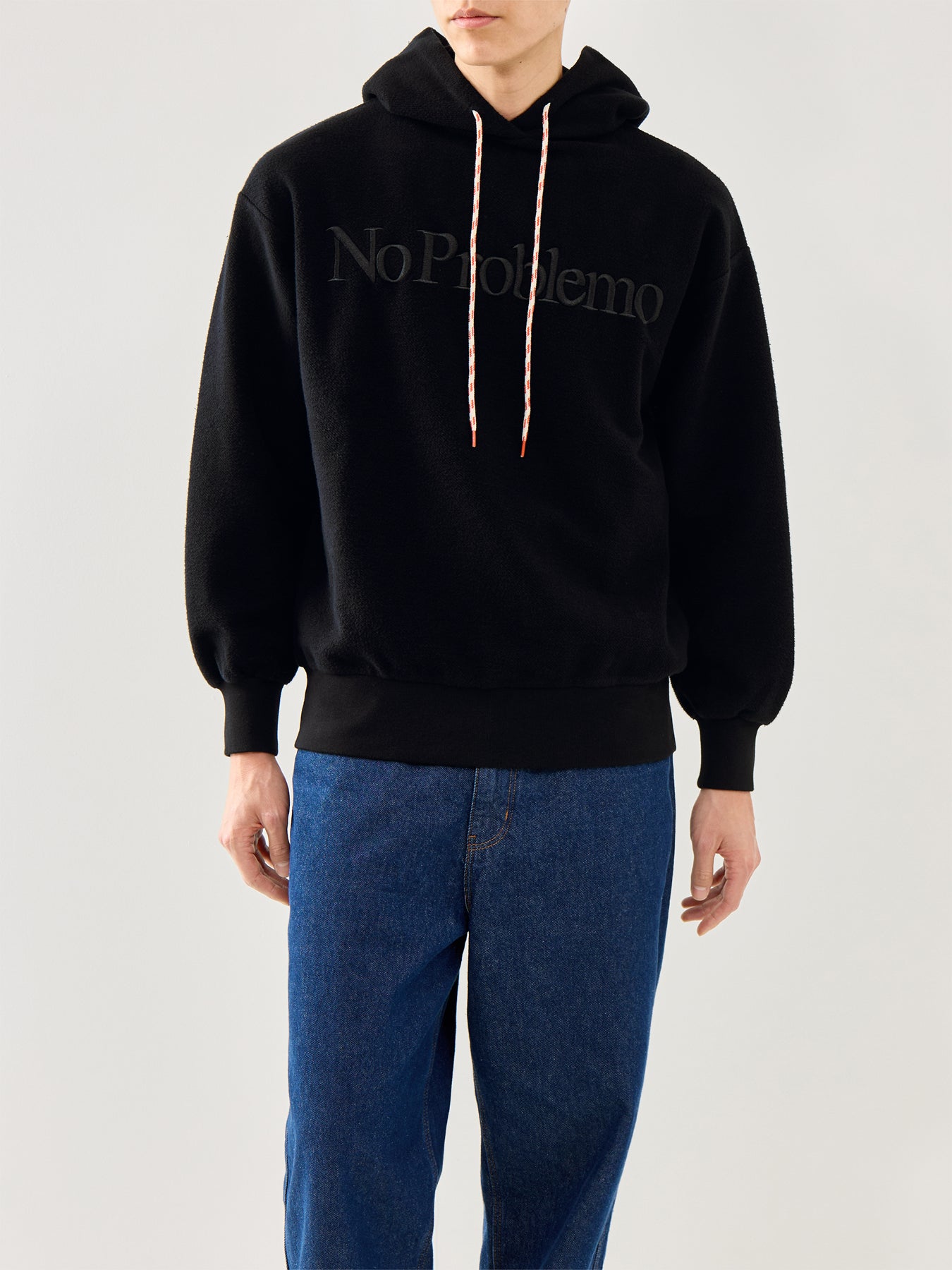 No Problemo Reverse Fleece Hoodie Black