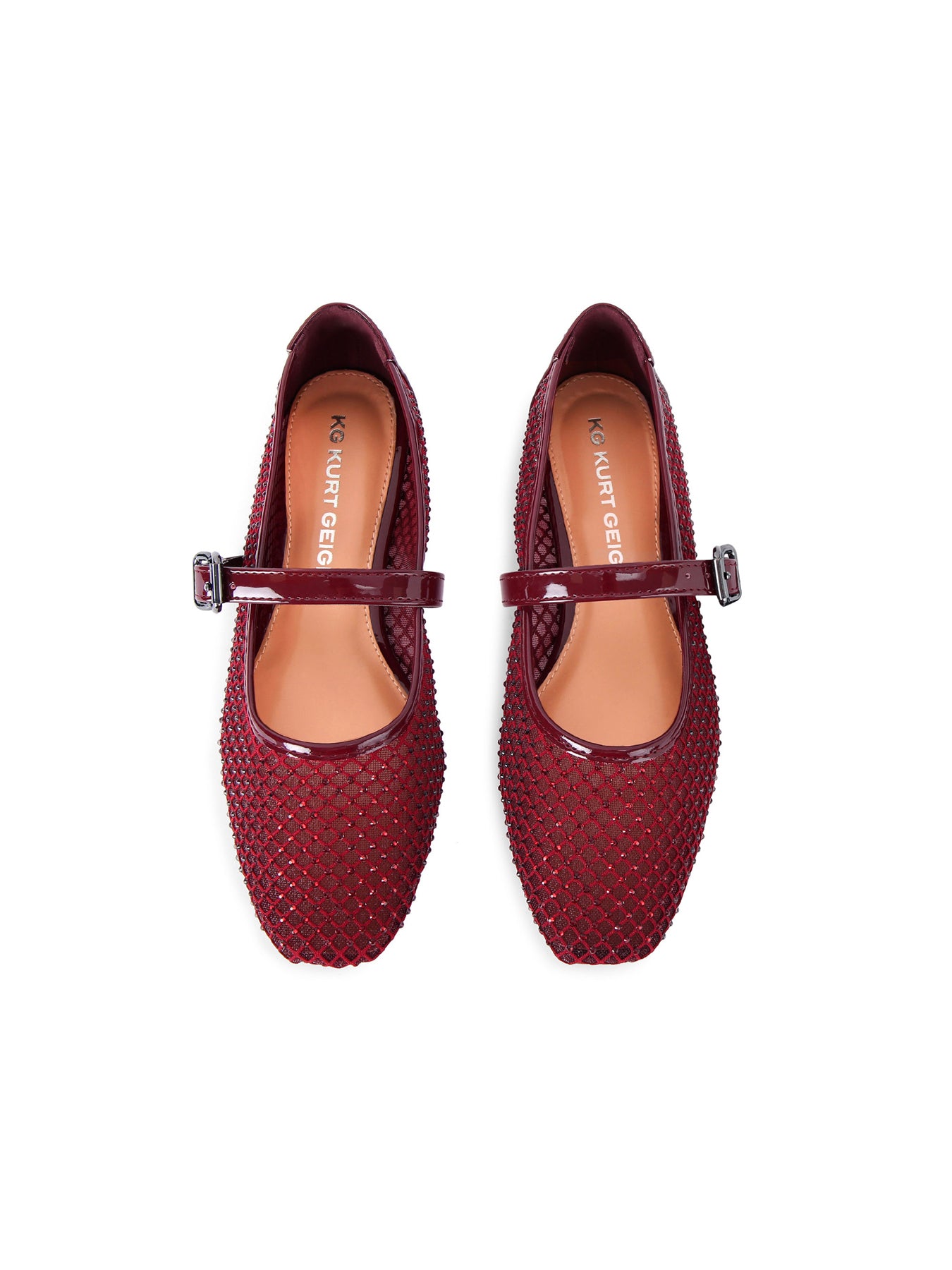 Nina Mesh Ballet Flat Wine