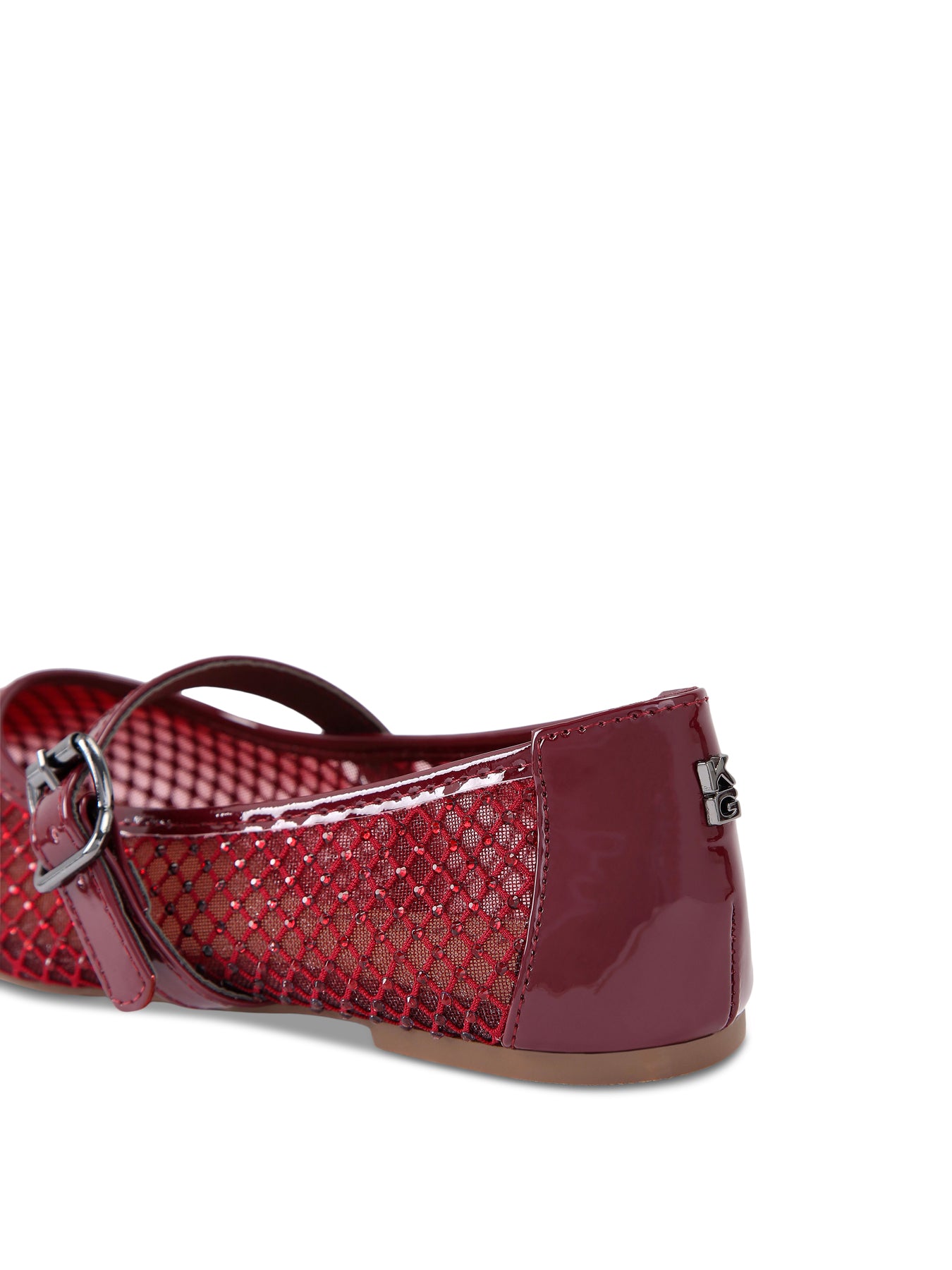 Nina Mesh Ballet Flat Wine
